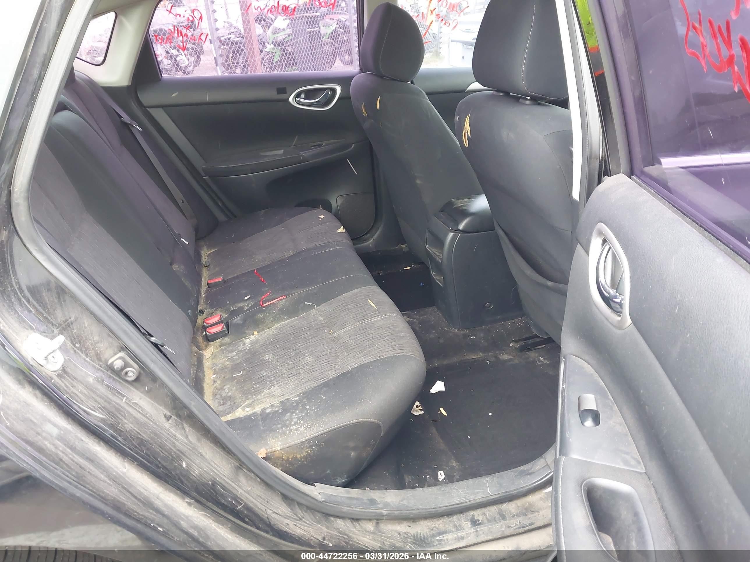2015 Nissan Sentra Fe+ S/s/sl/sr/sv Black vin: 3N1AB7AP5FY313873