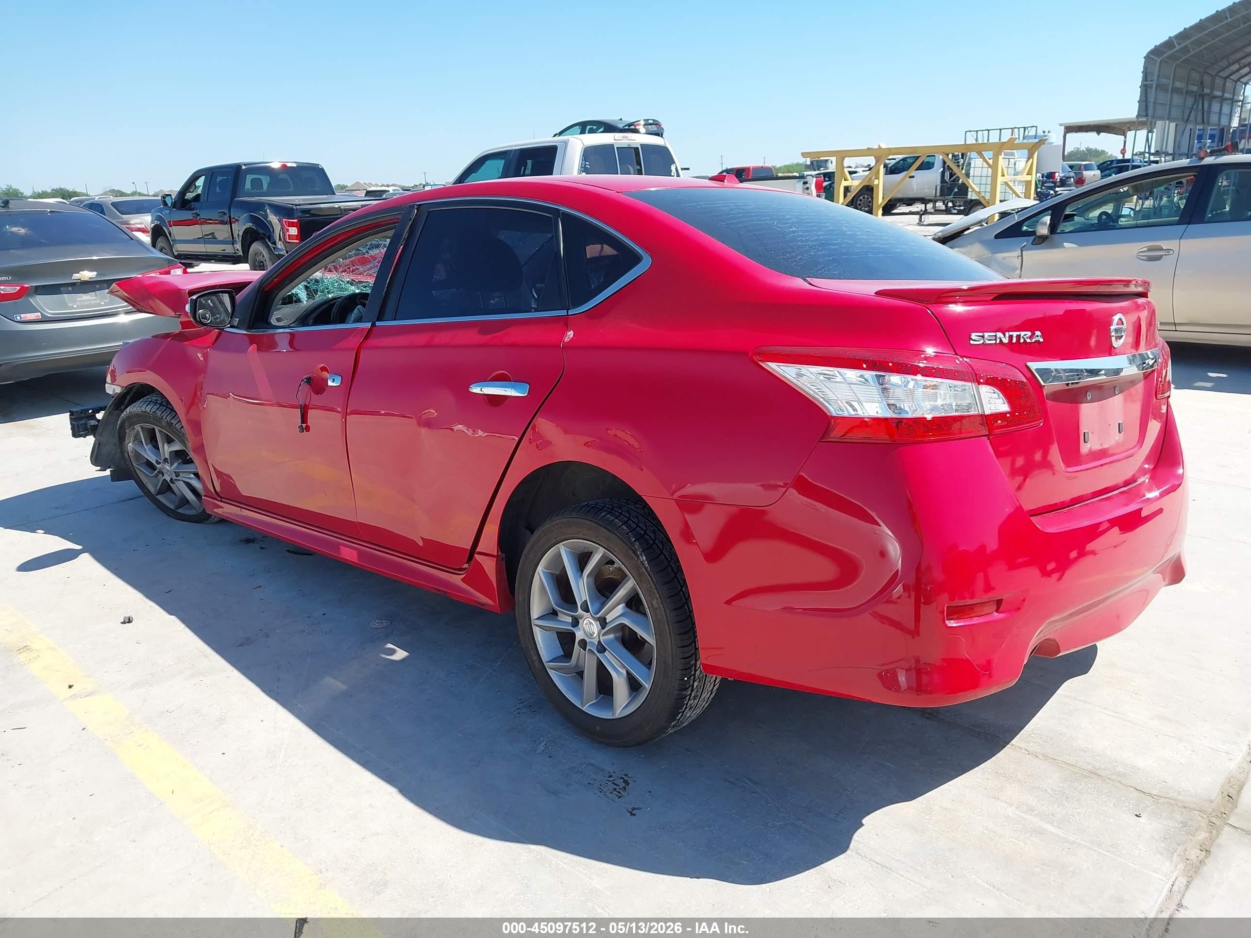 2015 Nissan Sentra Sr Red vin: 3N1AB7AP5FY315820