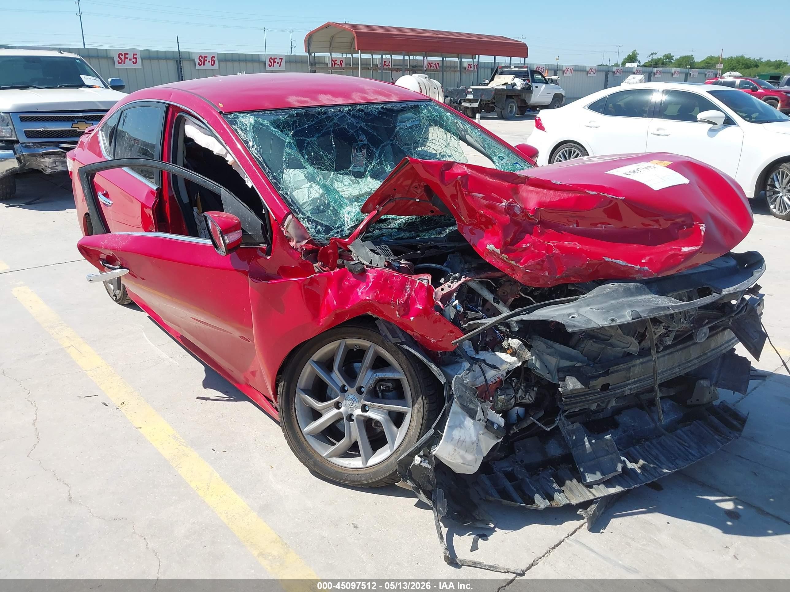2015 Nissan Sentra Sr Red vin: 3N1AB7AP5FY315820