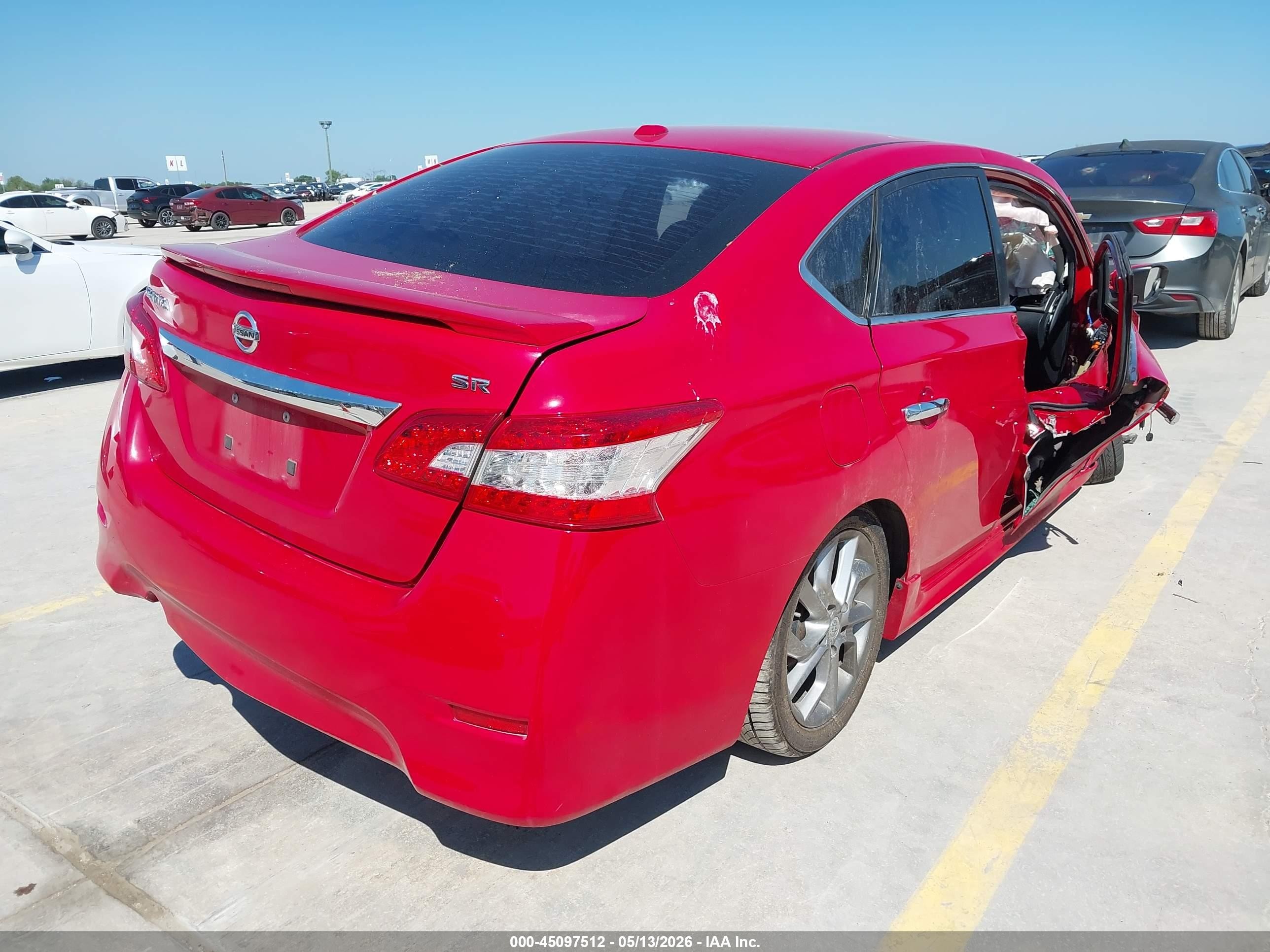 2015 Nissan Sentra Sr Red vin: 3N1AB7AP5FY315820