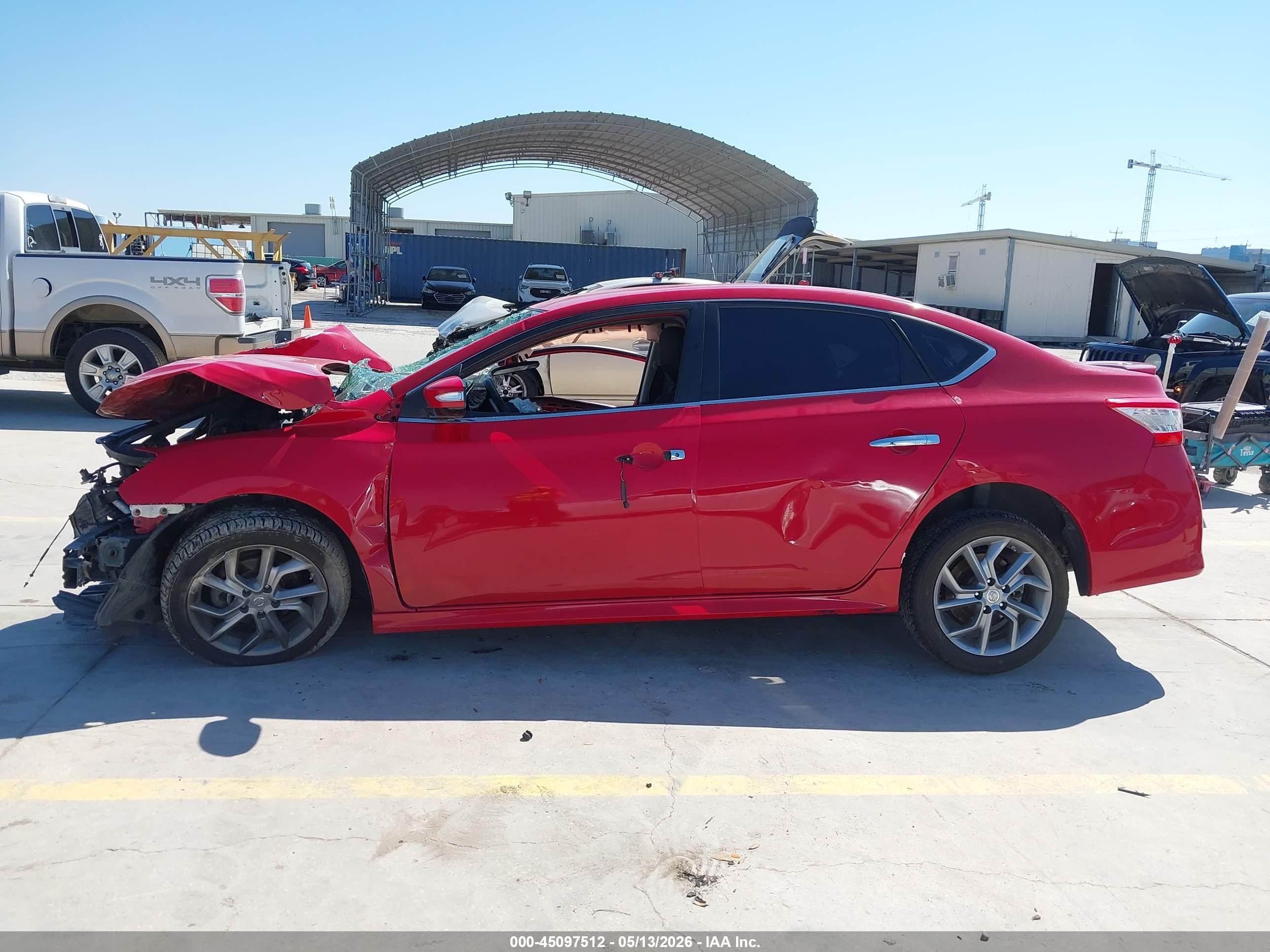2015 Nissan Sentra Sr Red vin: 3N1AB7AP5FY315820