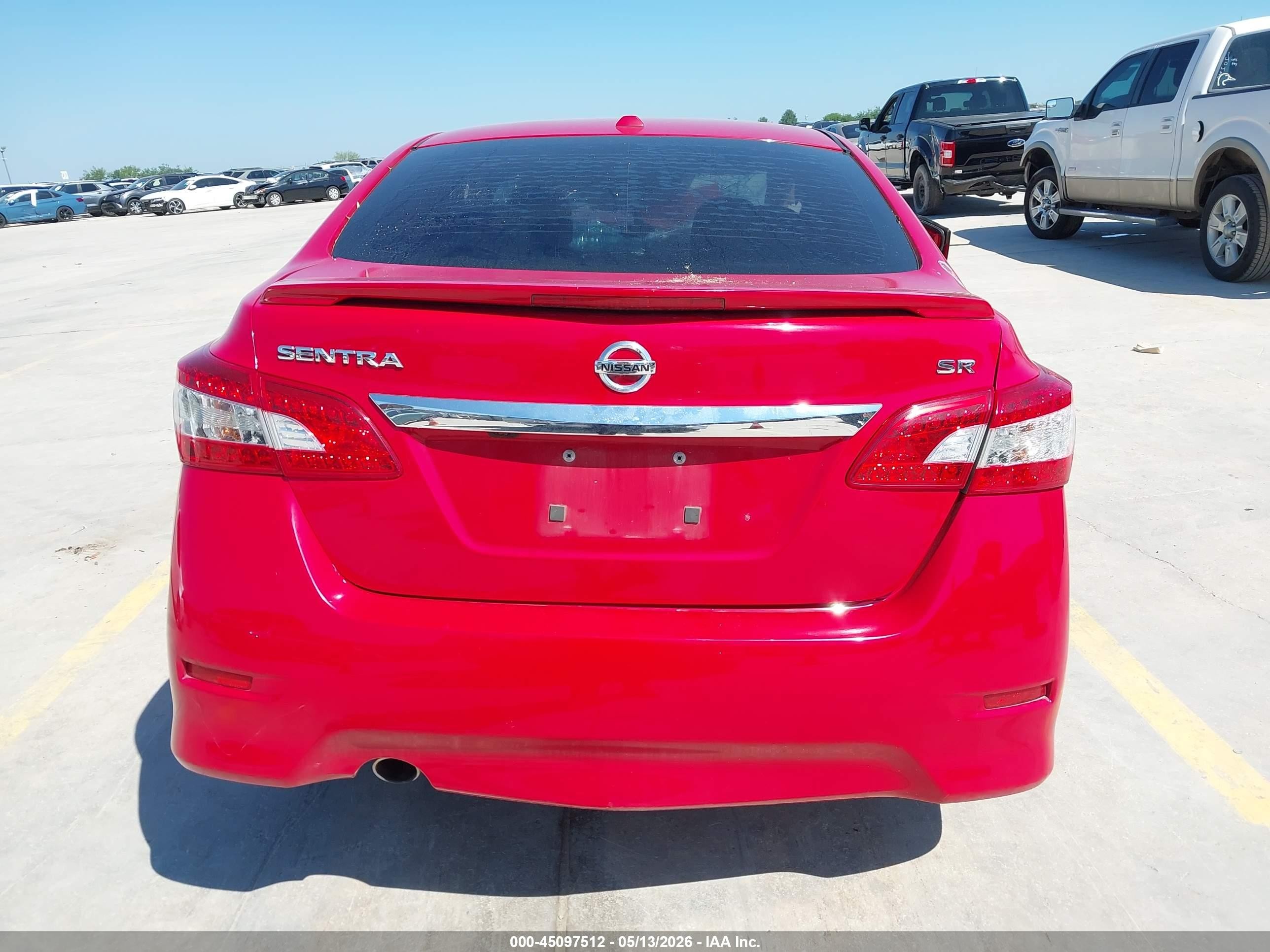 2015 Nissan Sentra Sr Red vin: 3N1AB7AP5FY315820
