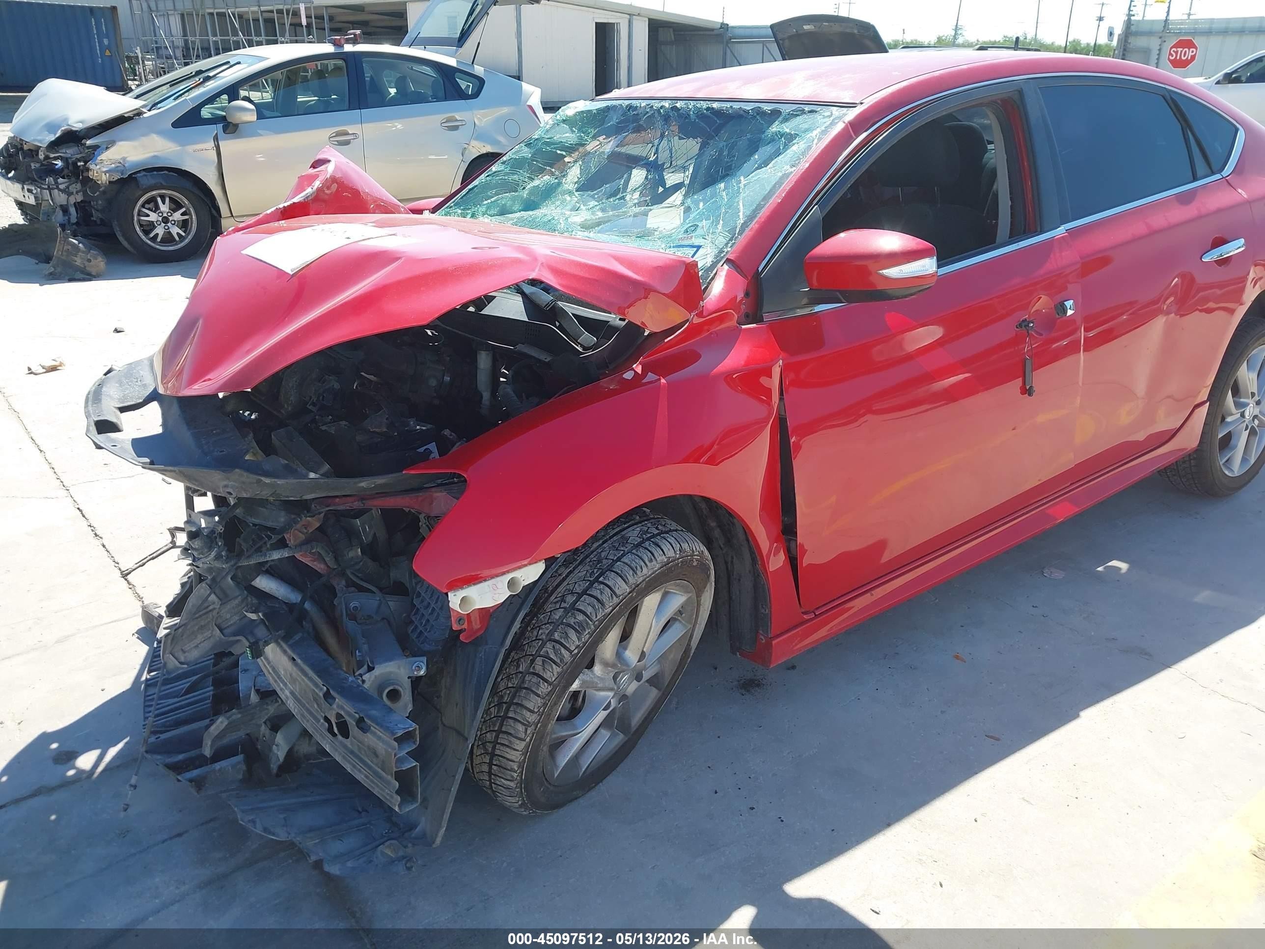 2015 Nissan Sentra Sr Red vin: 3N1AB7AP5FY315820