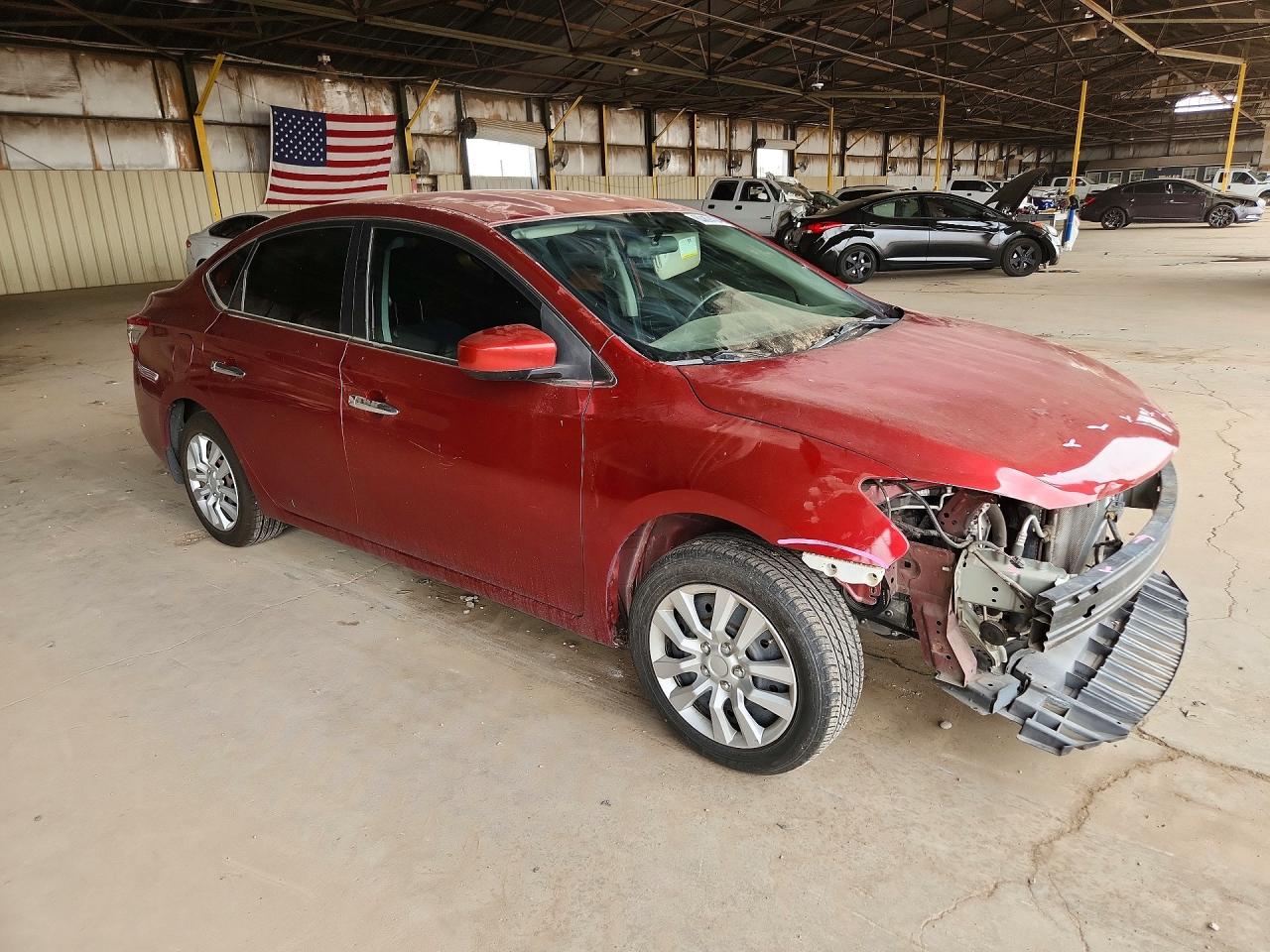 2015 Nissan Sentra Sv Красный vin: 3N1AB7AP5FY318992