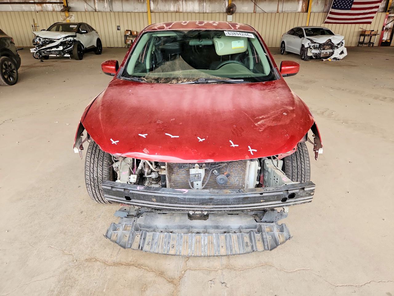 2015 Nissan Sentra Sv Красный vin: 3N1AB7AP5FY318992