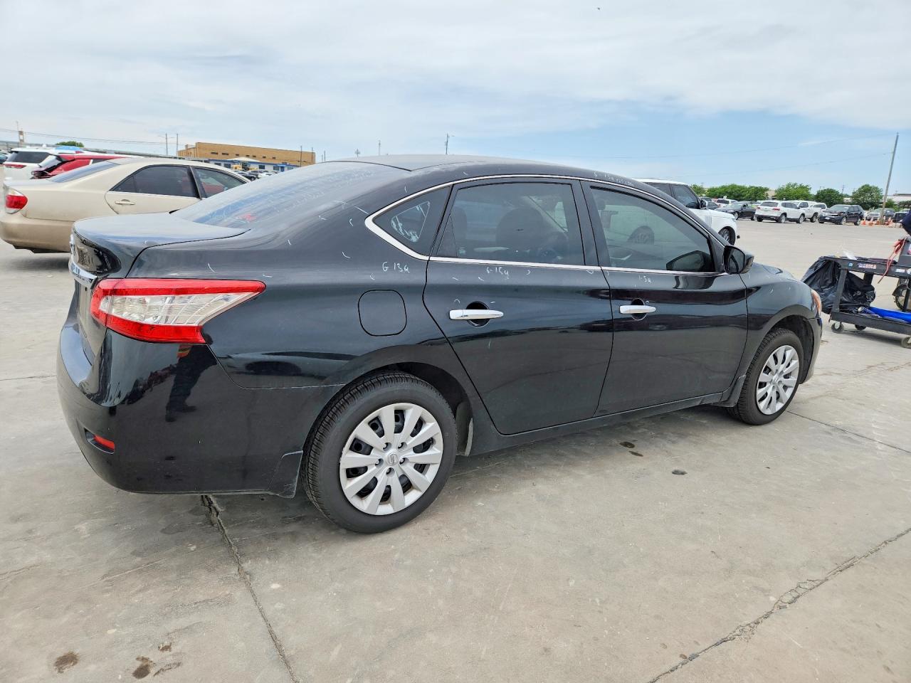 2015 Nissan Sentra S Black vin: 3N1AB7AP5FY320841