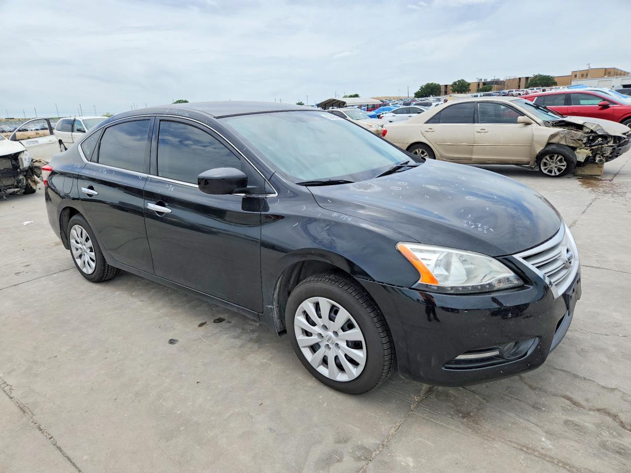 2015 Nissan Sentra S Black vin: 3N1AB7AP5FY320841