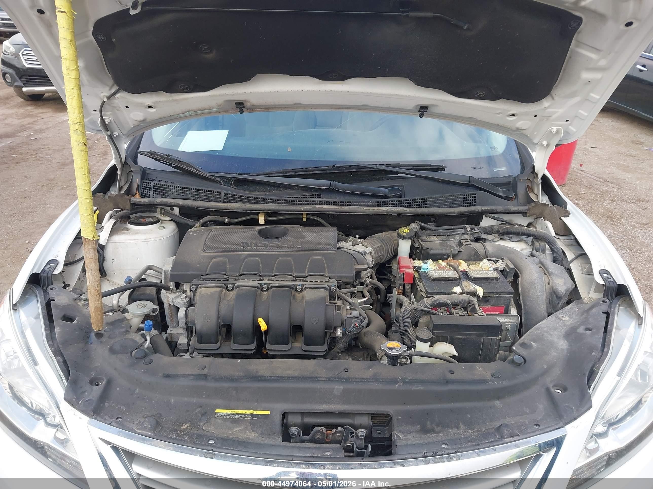 2015 Nissan Sentra S Белый vin: 3N1AB7AP5FY330270