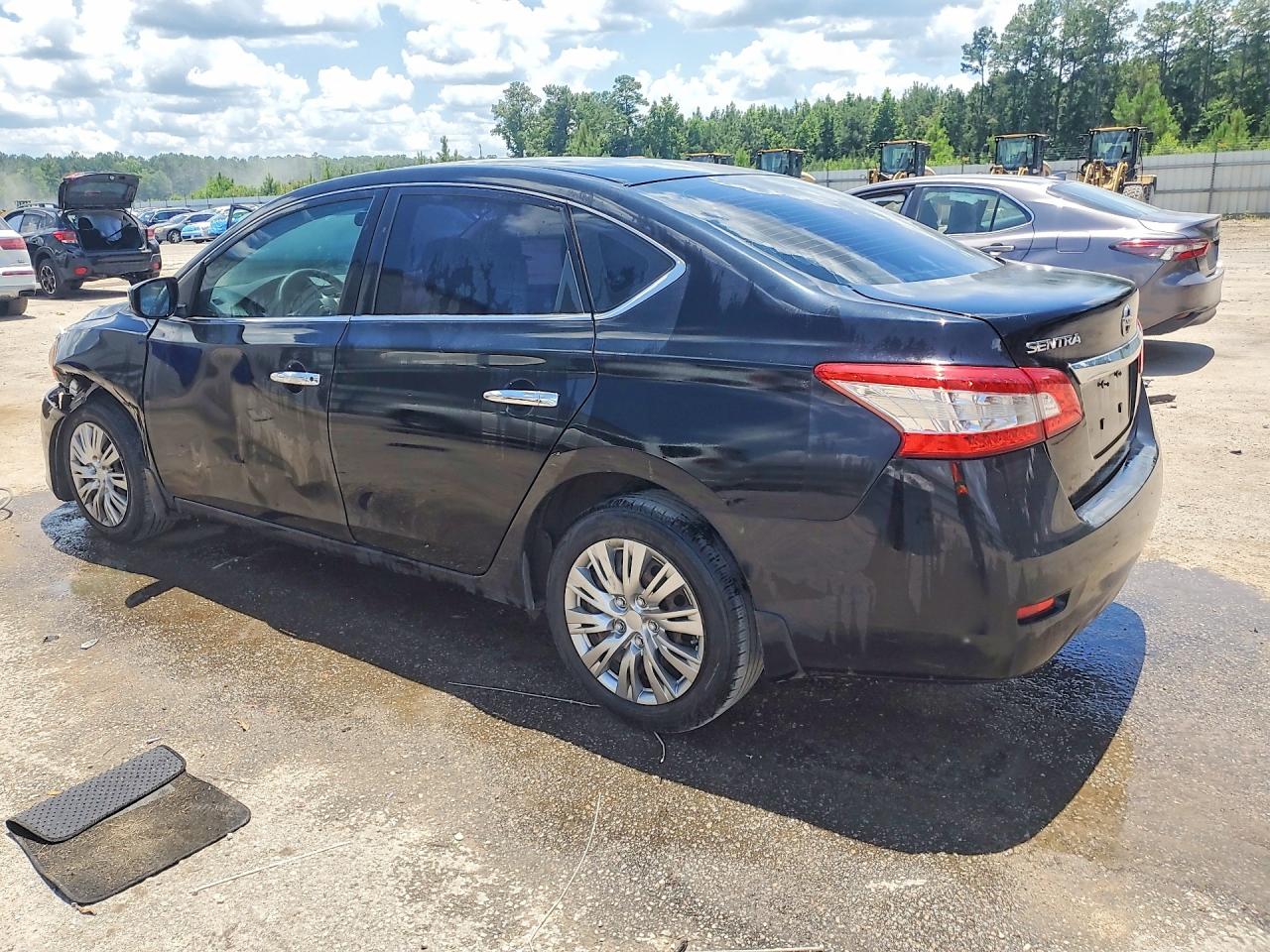 2015 Nissan Sentra S Black vin: 3N1AB7AP5FY331001