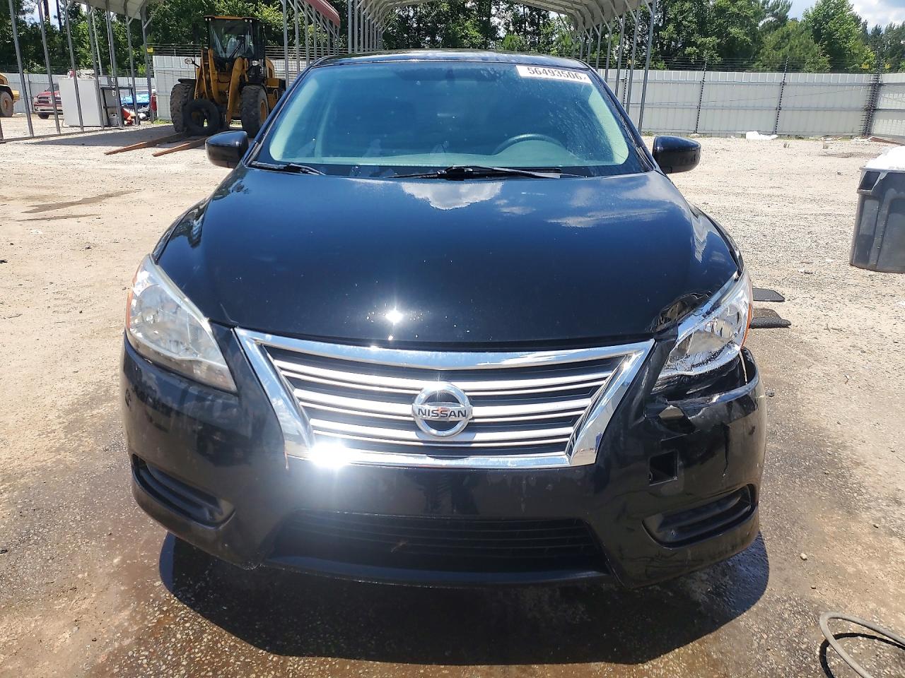 2015 Nissan Sentra S Black vin: 3N1AB7AP5FY331001