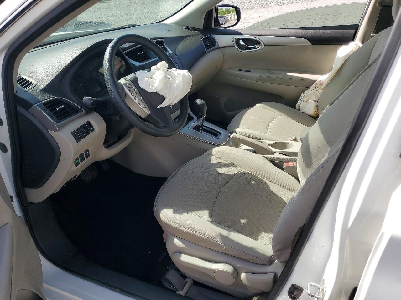 2015 Nissan Sentra S Белый vin: 3N1AB7AP5FY331547