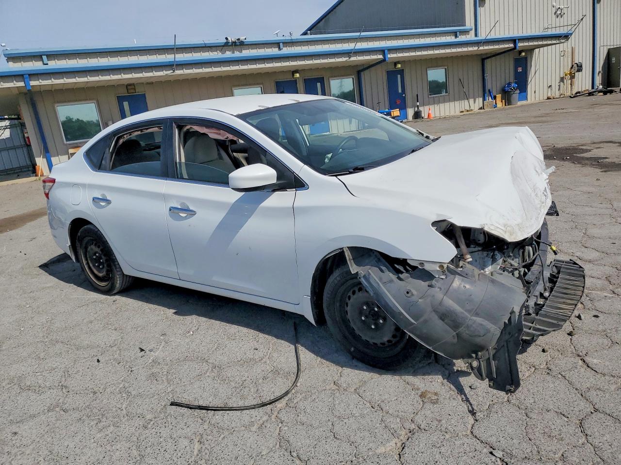 2015 Nissan Sentra S Белый vin: 3N1AB7AP5FY331547