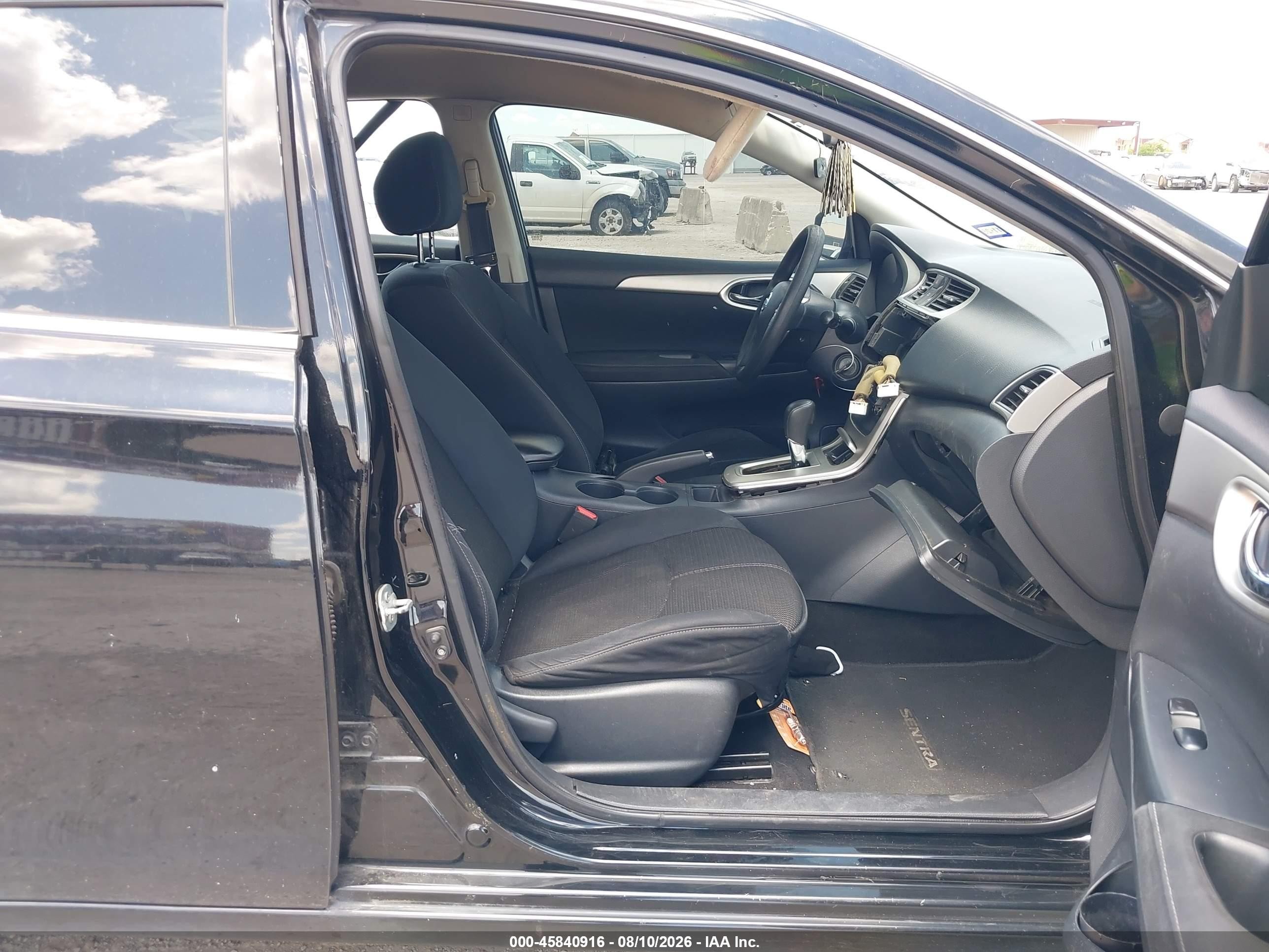 2015 Nissan Sentra S Black vin: 3N1AB7AP5FY333279