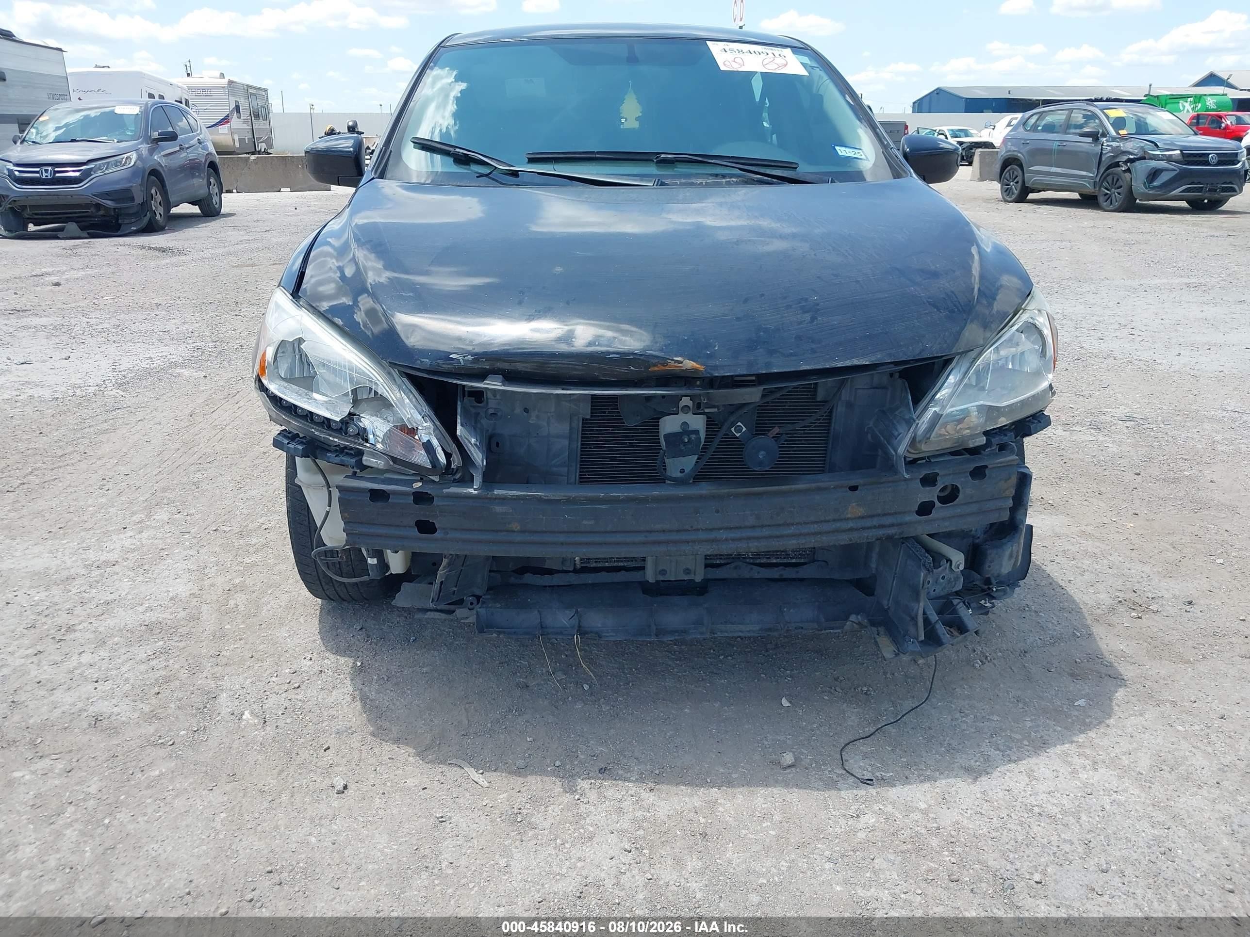 2015 Nissan Sentra S Black vin: 3N1AB7AP5FY333279