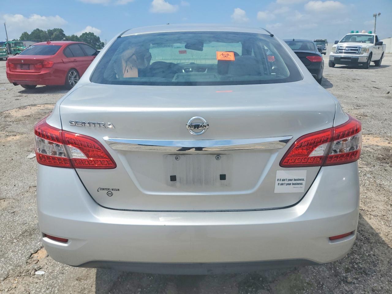 2015 Nissan Sentra S Silver vin: 3N1AB7AP5FY338823