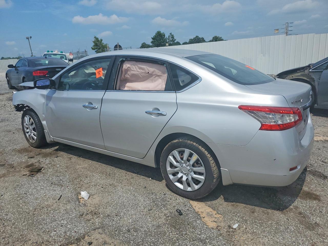 2015 Nissan Sentra S Silver vin: 3N1AB7AP5FY338823