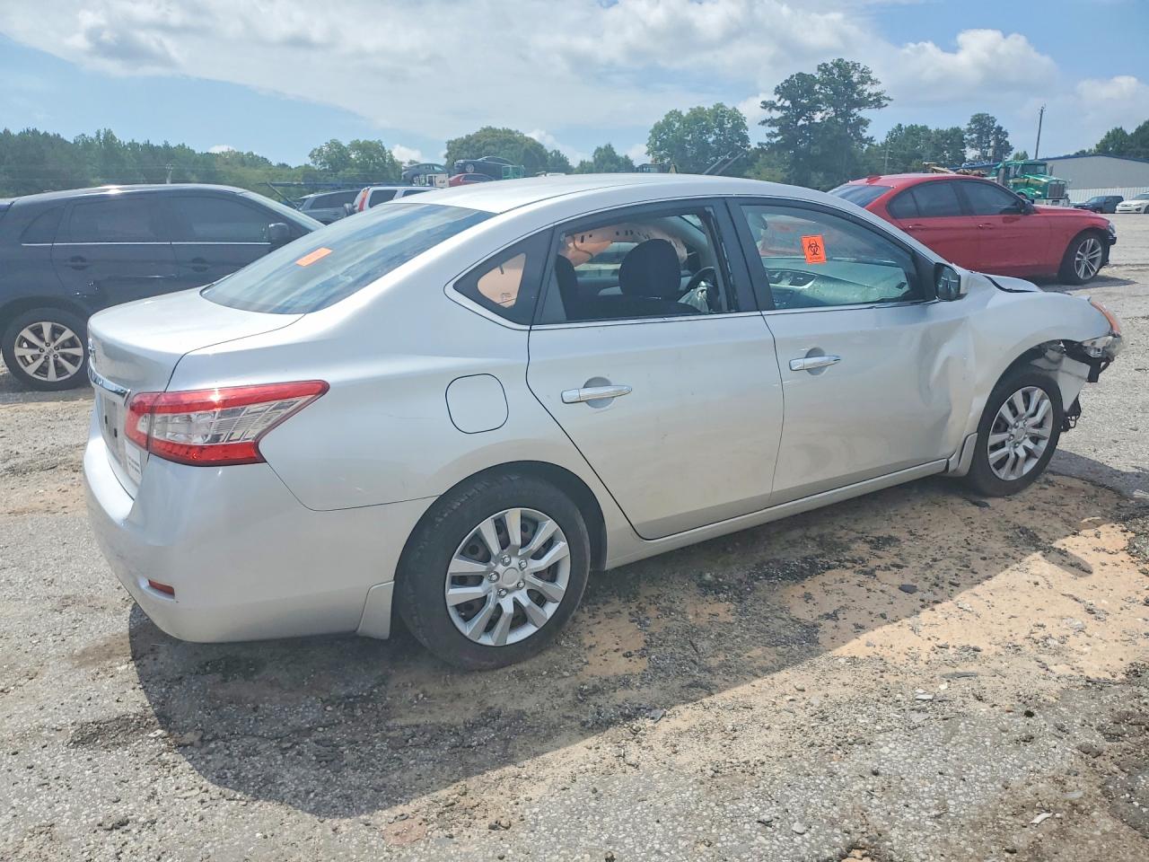 2015 Nissan Sentra S Silver vin: 3N1AB7AP5FY338823