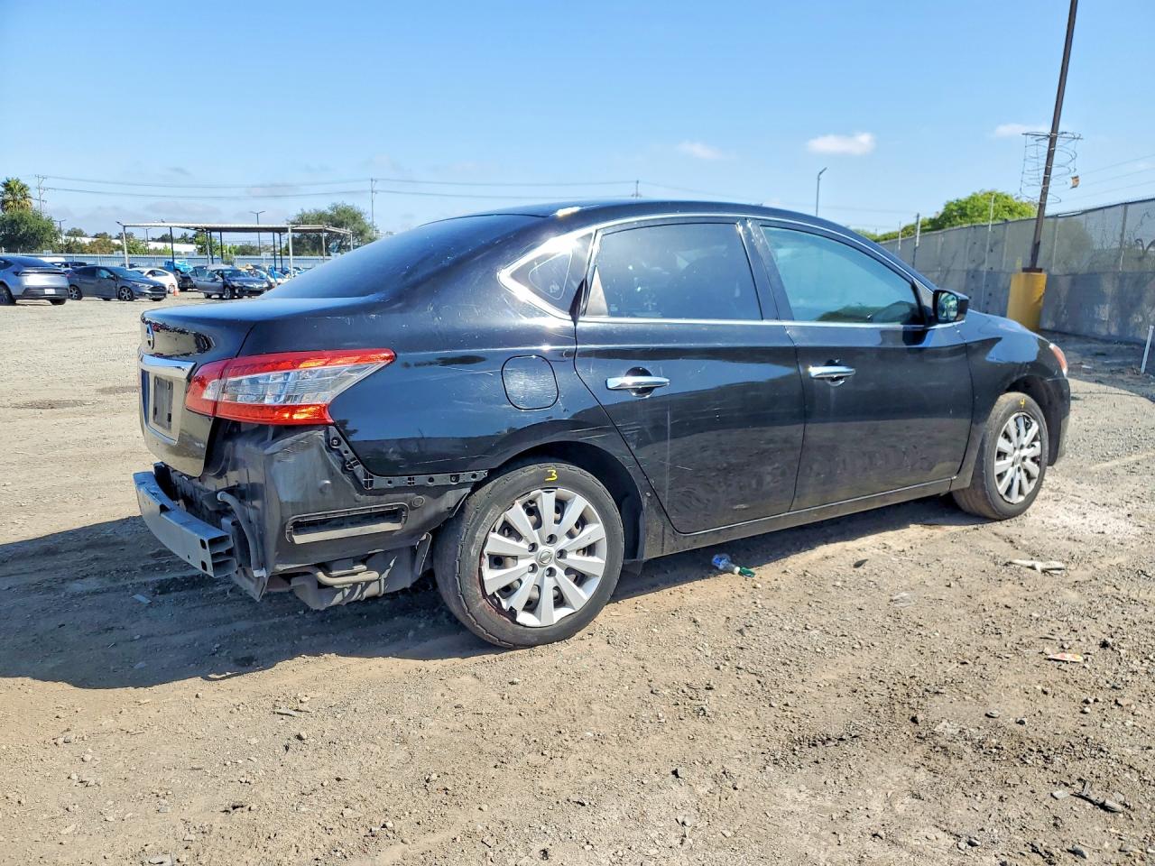 2015 Nissan Sentra S Black vin: 3N1AB7AP5FY341849
