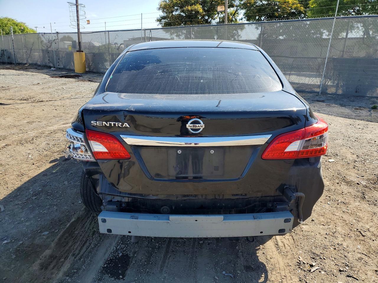2015 Nissan Sentra S Black vin: 3N1AB7AP5FY341849