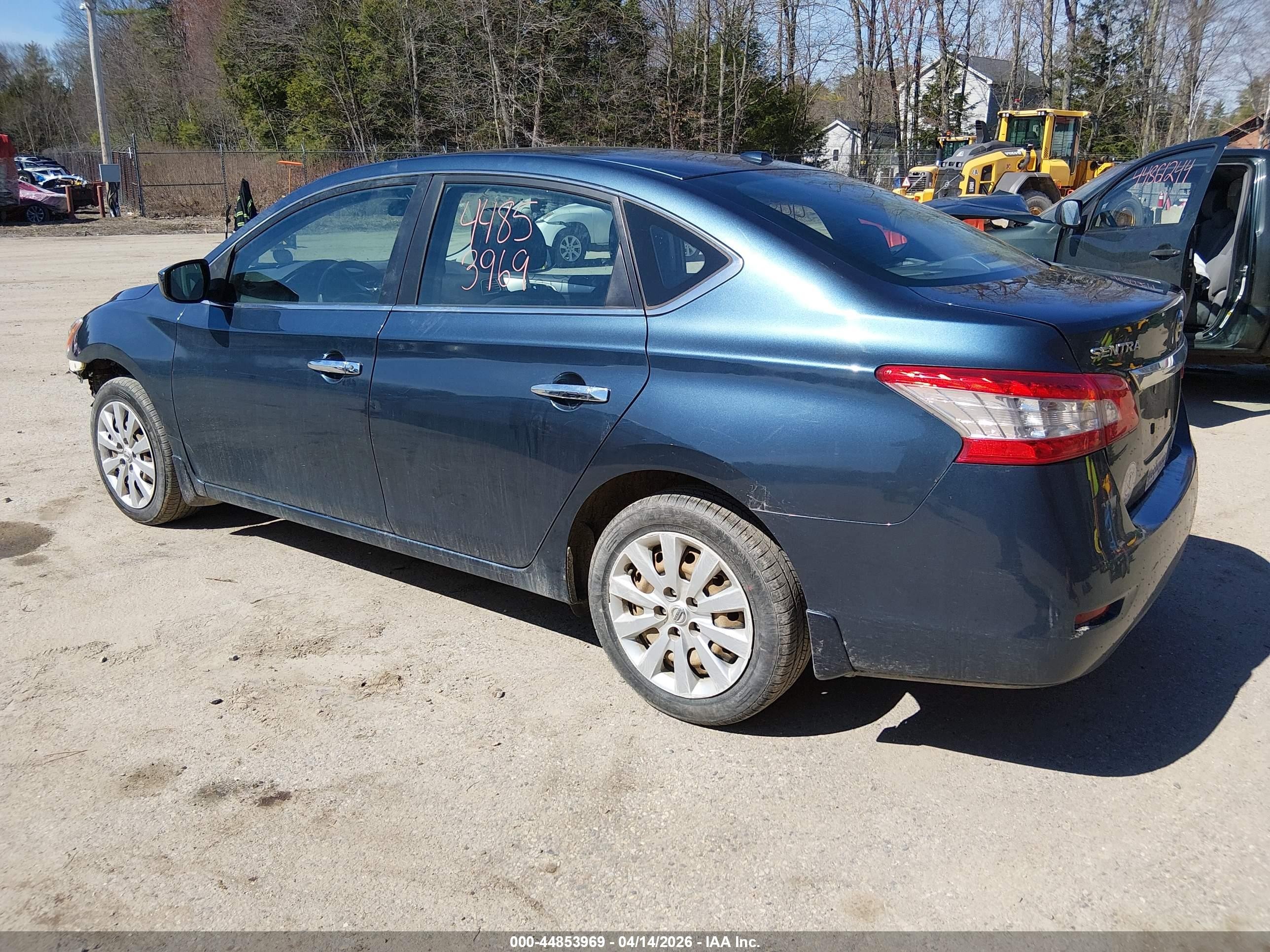 2015 Nissan Sentra Sv Dark Blue vin: 3N1AB7AP5FY342421