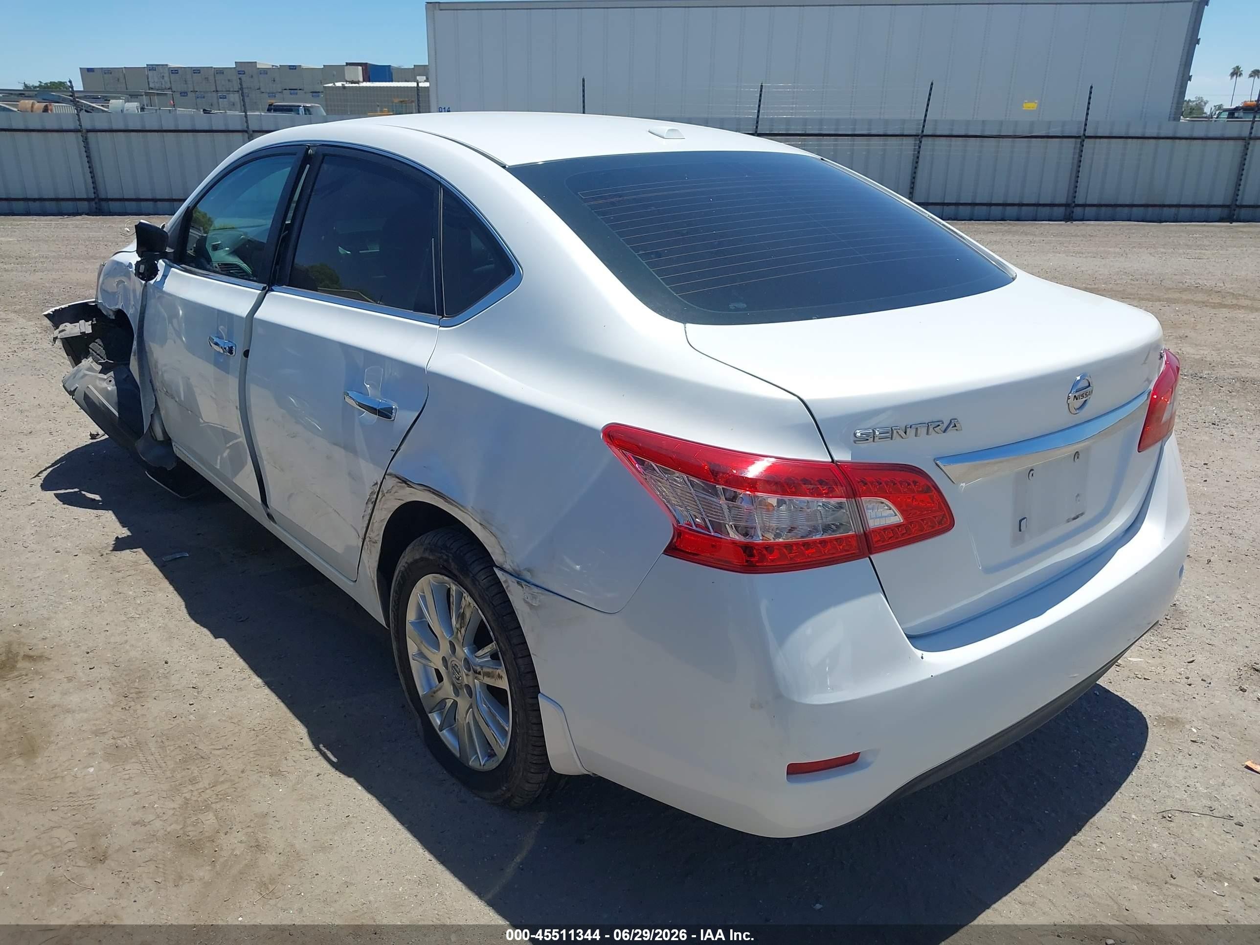 2015 Nissan Sentra Sl White vin: 3N1AB7AP5FY343021