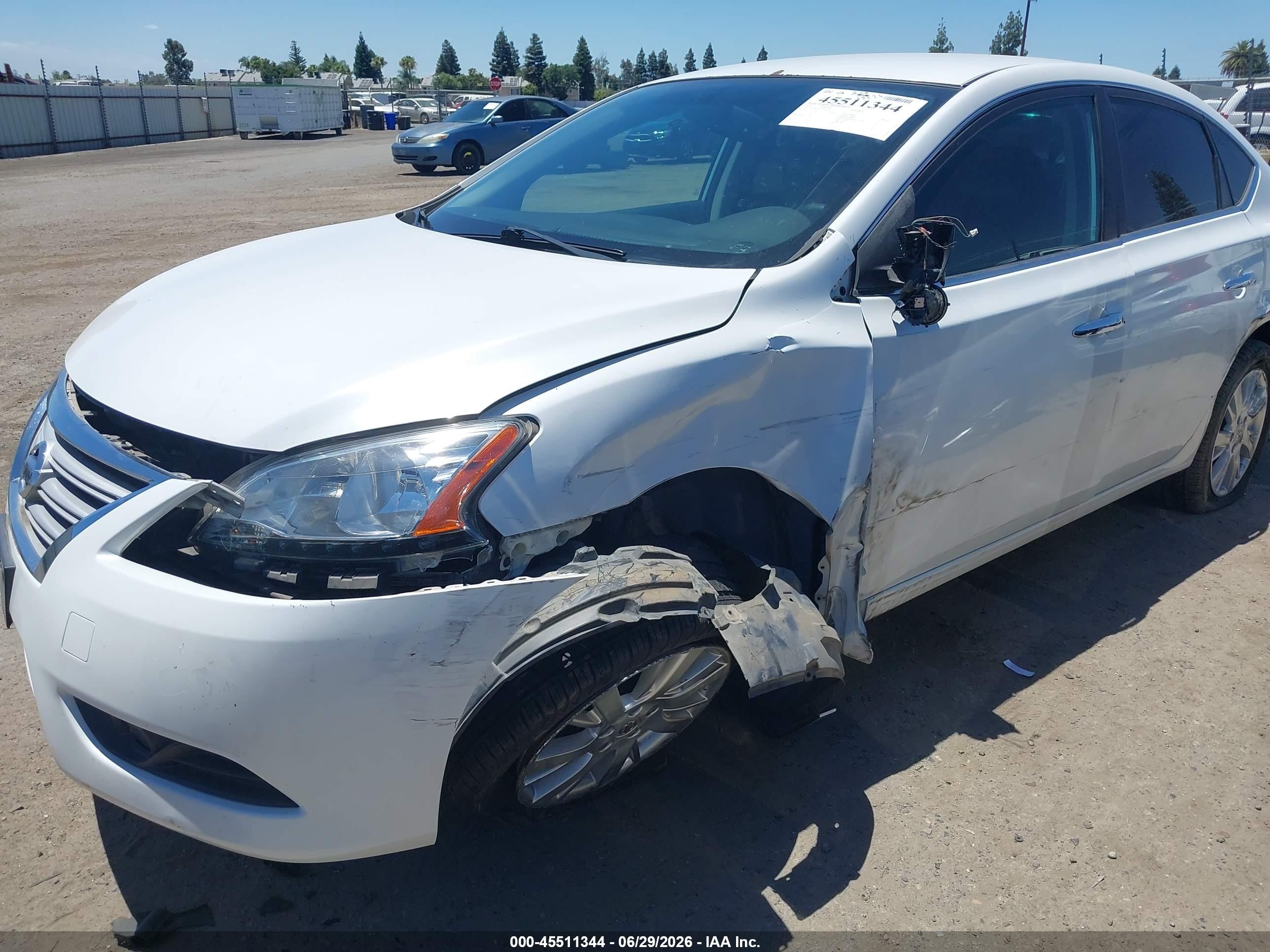 2015 Nissan Sentra Sl White vin: 3N1AB7AP5FY343021