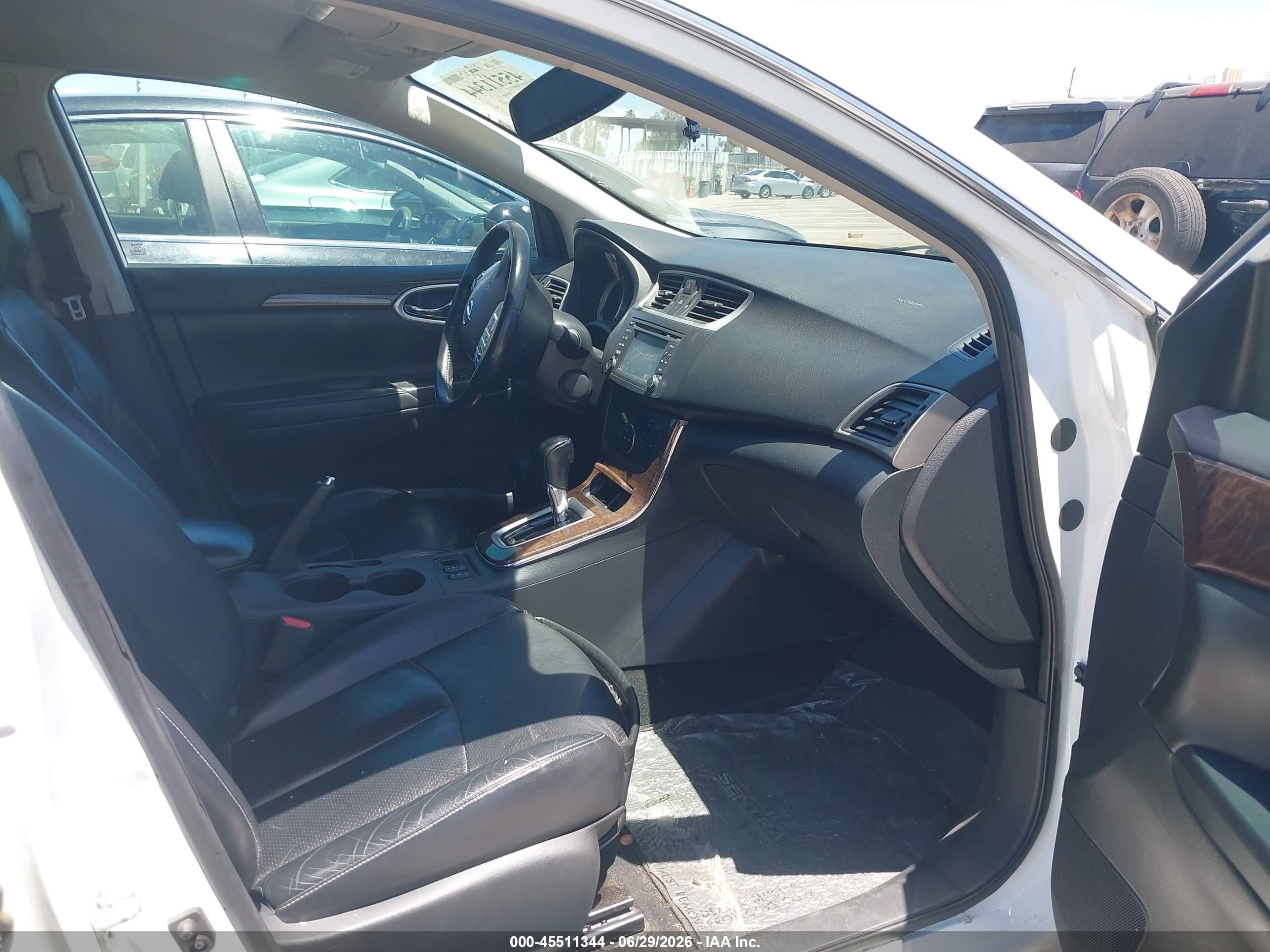 2015 Nissan Sentra Sl White vin: 3N1AB7AP5FY343021