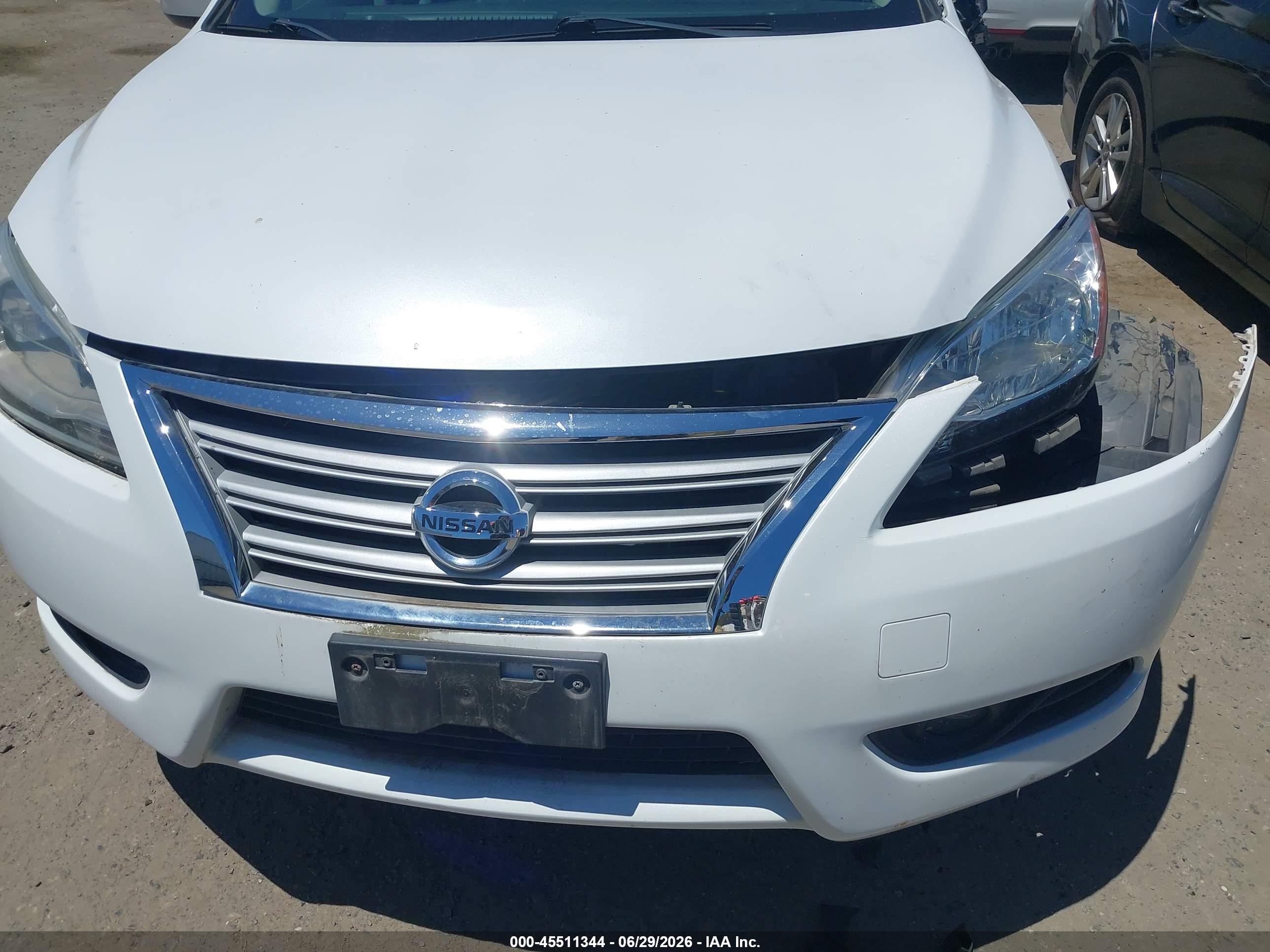 2015 Nissan Sentra Sl White vin: 3N1AB7AP5FY343021