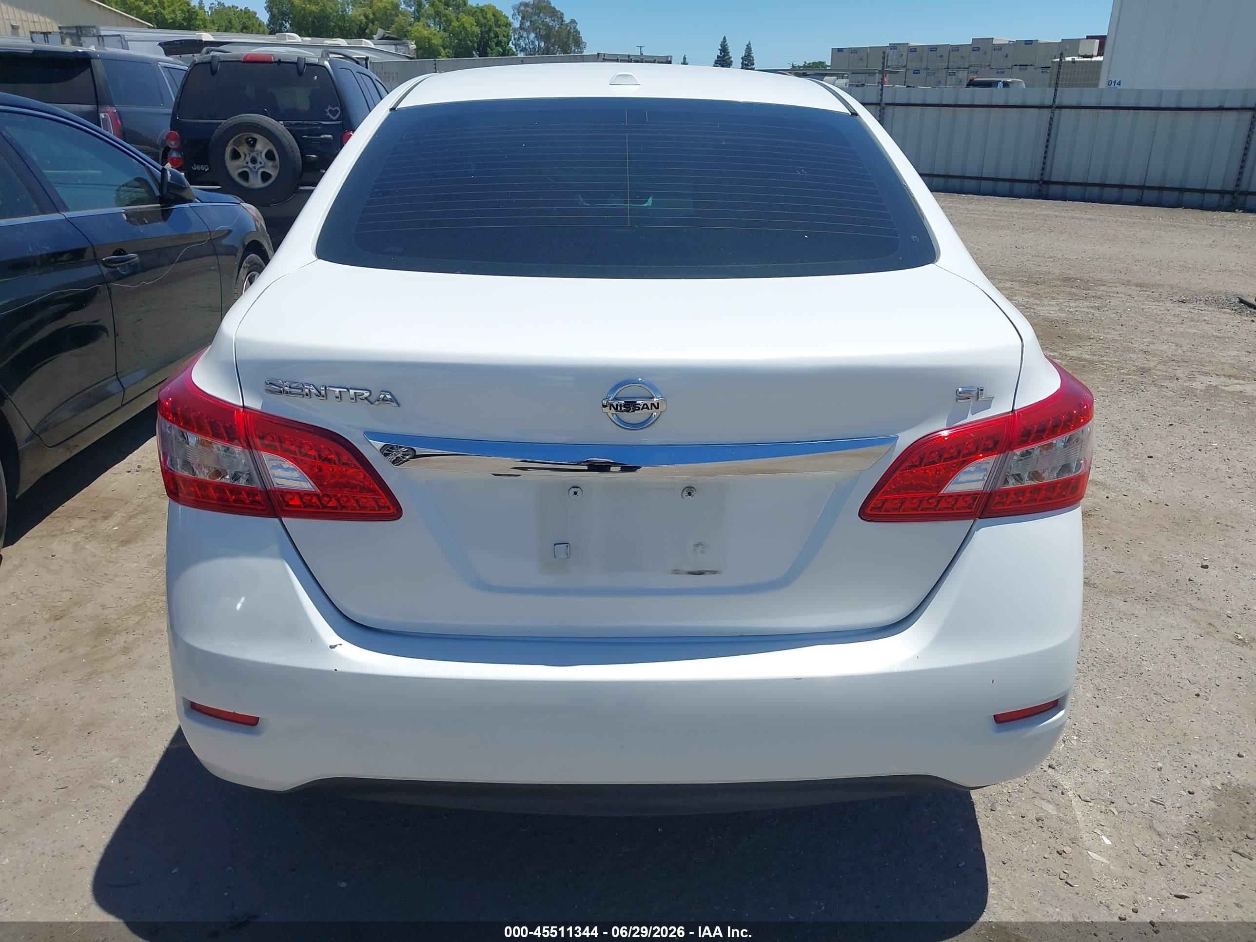 2015 Nissan Sentra Sl White vin: 3N1AB7AP5FY343021