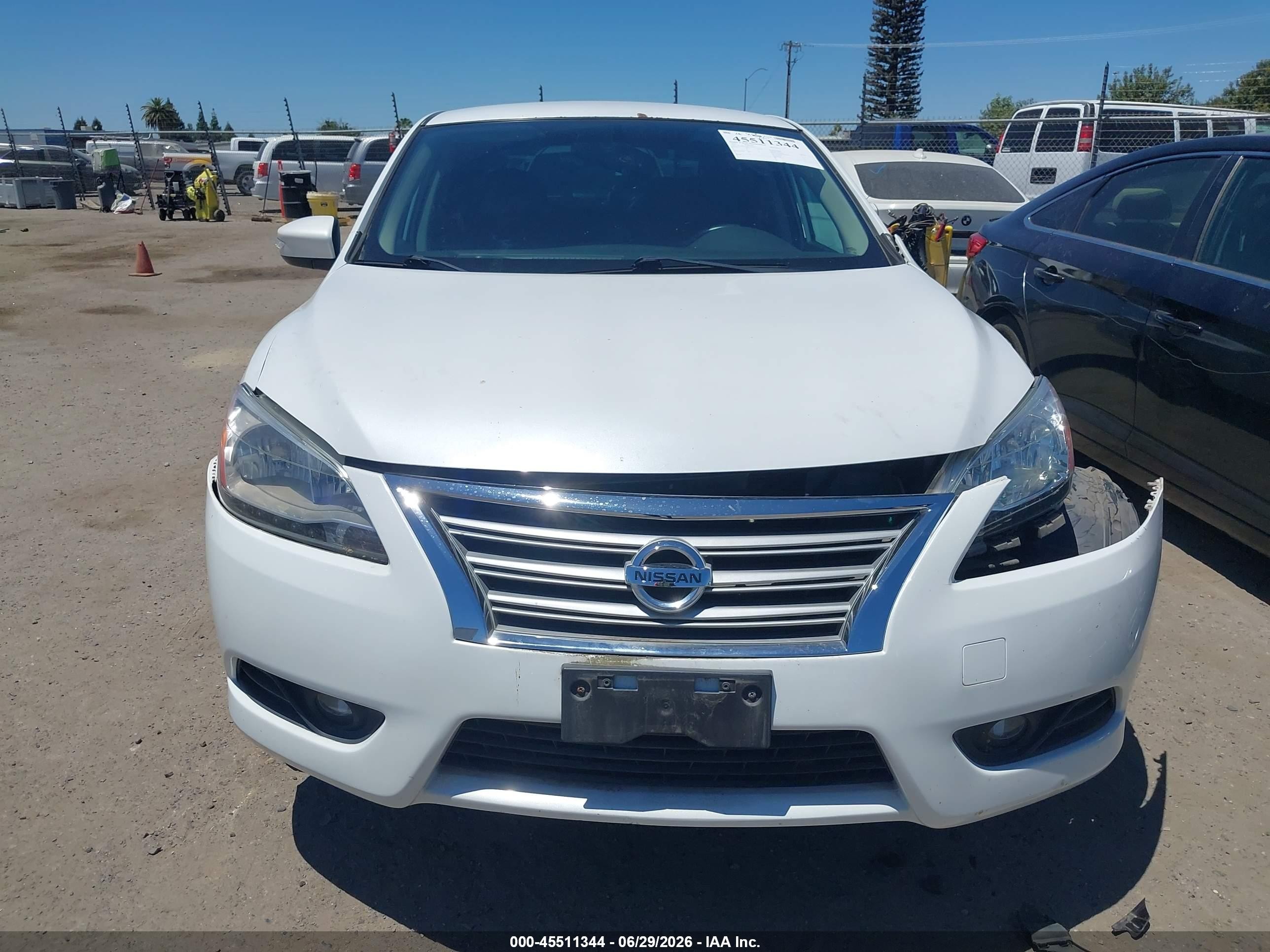 2015 Nissan Sentra Sl White vin: 3N1AB7AP5FY343021