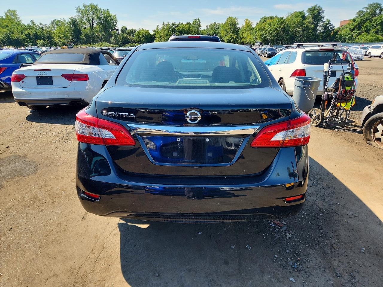 2015 Nissan Sentra S Black vin: 3N1AB7AP5FY351880