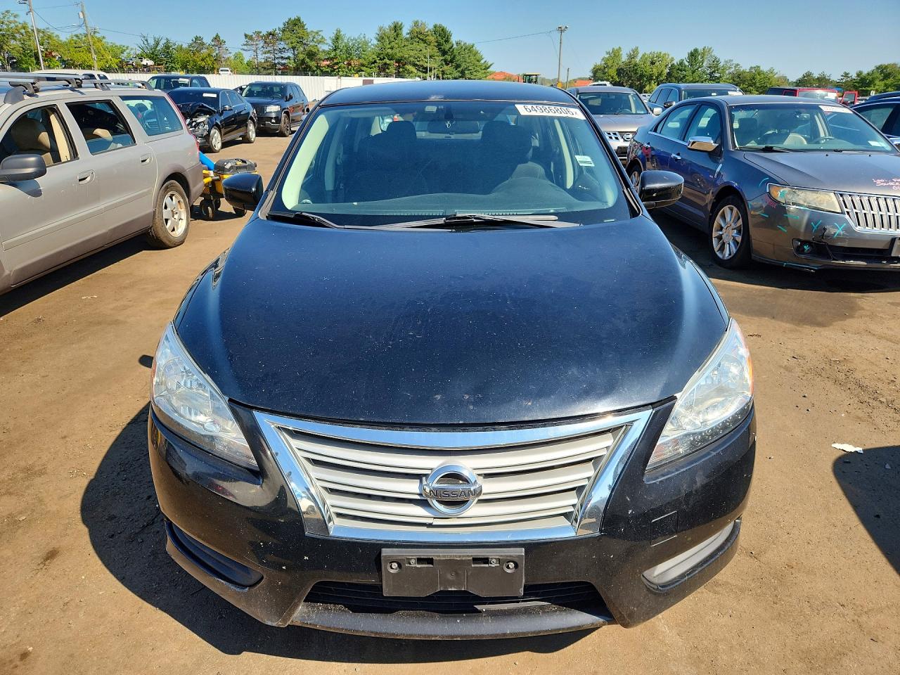 2015 Nissan Sentra S Black vin: 3N1AB7AP5FY351880