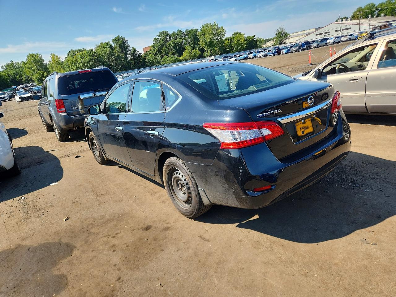 2015 Nissan Sentra S Black vin: 3N1AB7AP5FY351880