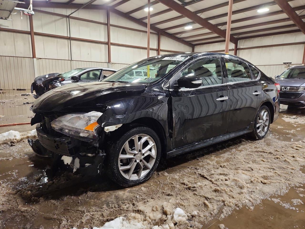 2015 Nissan Sentra S Black vin: 3N1AB7AP5FY352799