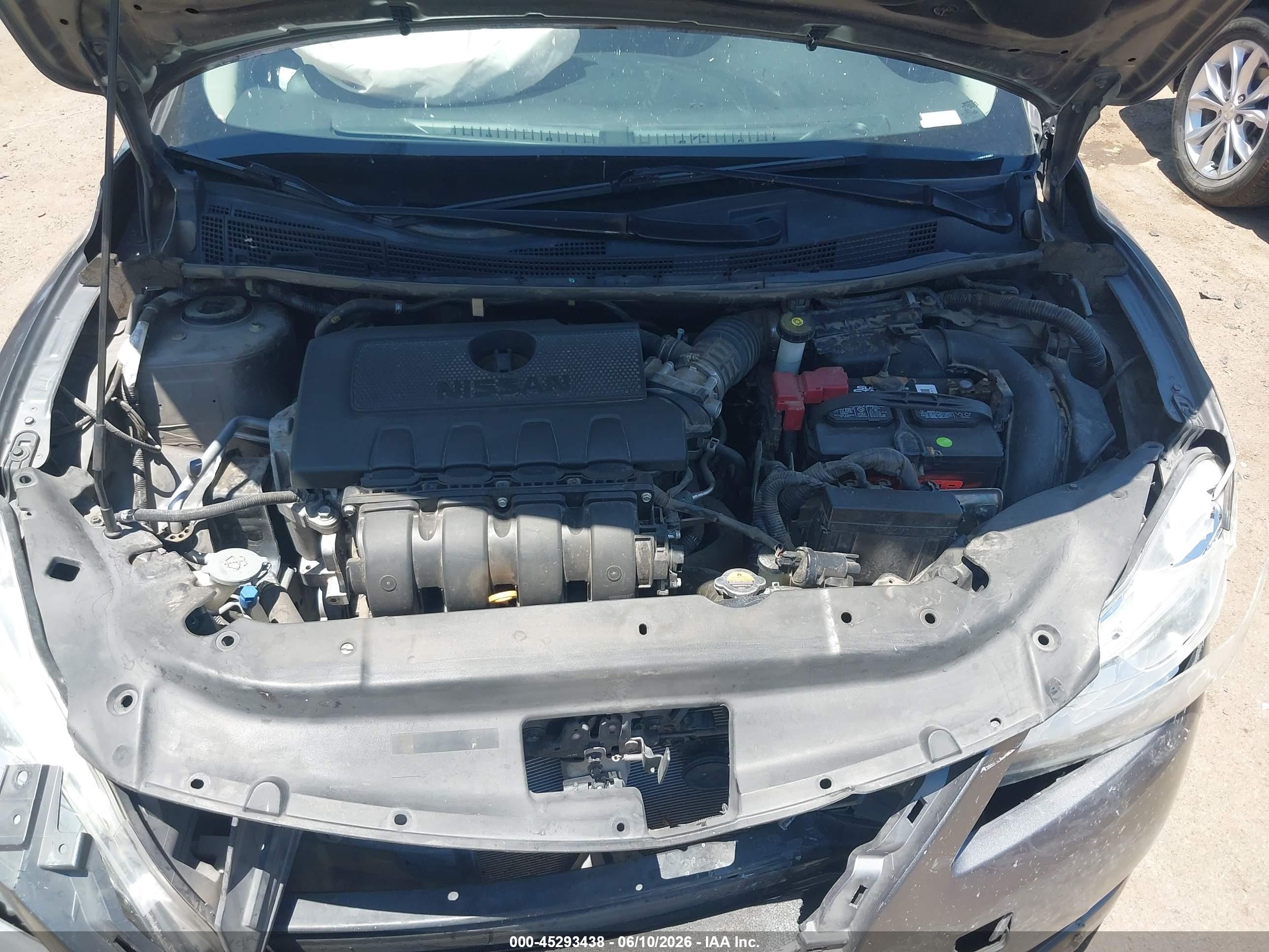 2015 Nissan Sentra S Серый vin: 3N1AB7AP5FY353547