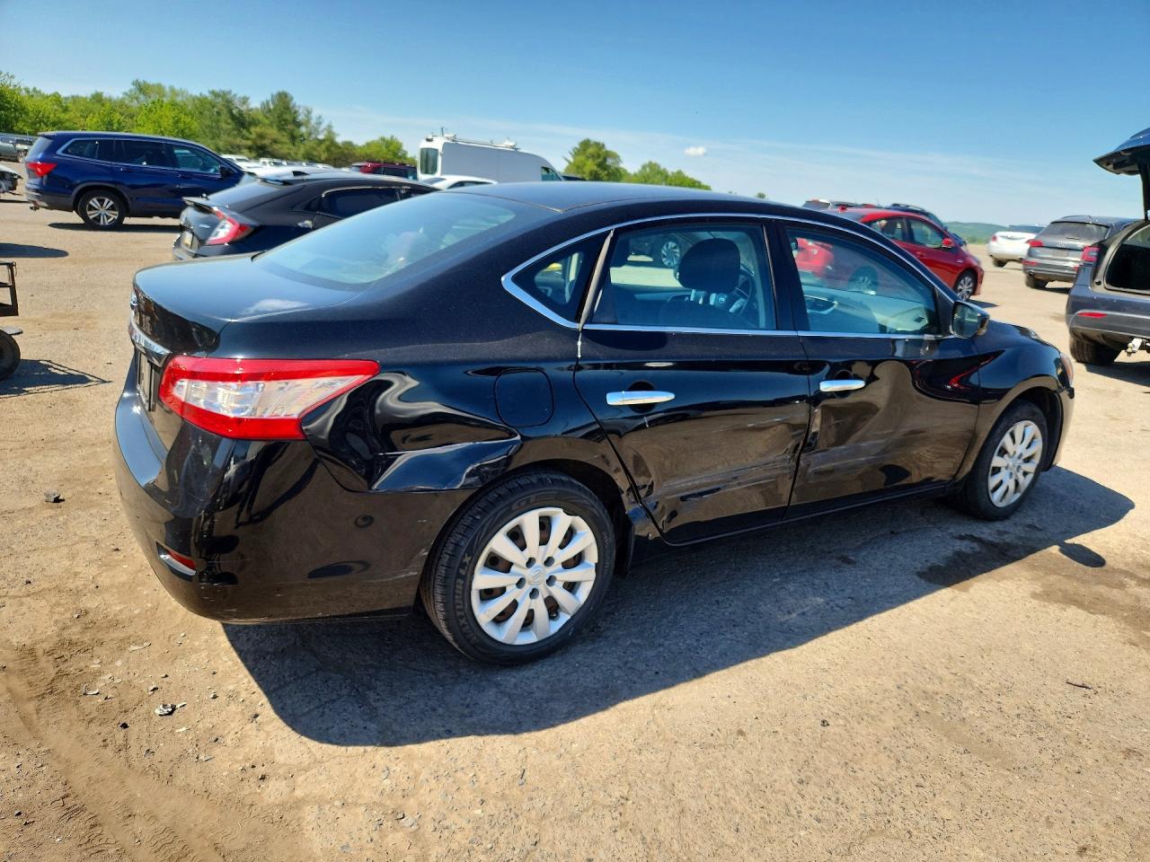 2015 Nissan Sentra S Black vin: 3N1AB7AP5FY355640