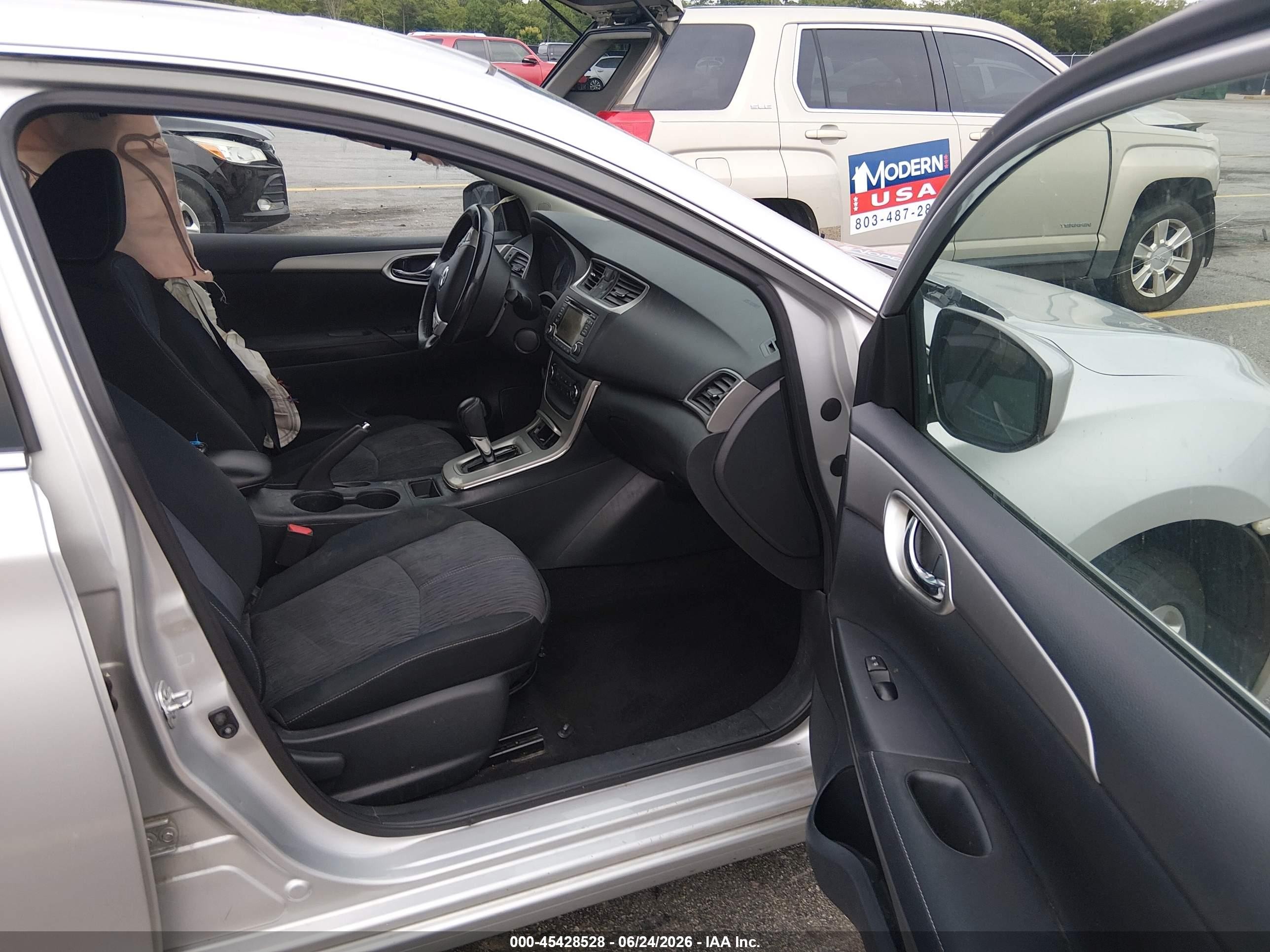 2015 Nissan Sentra Sv Silver vin: 3N1AB7AP5FY355864