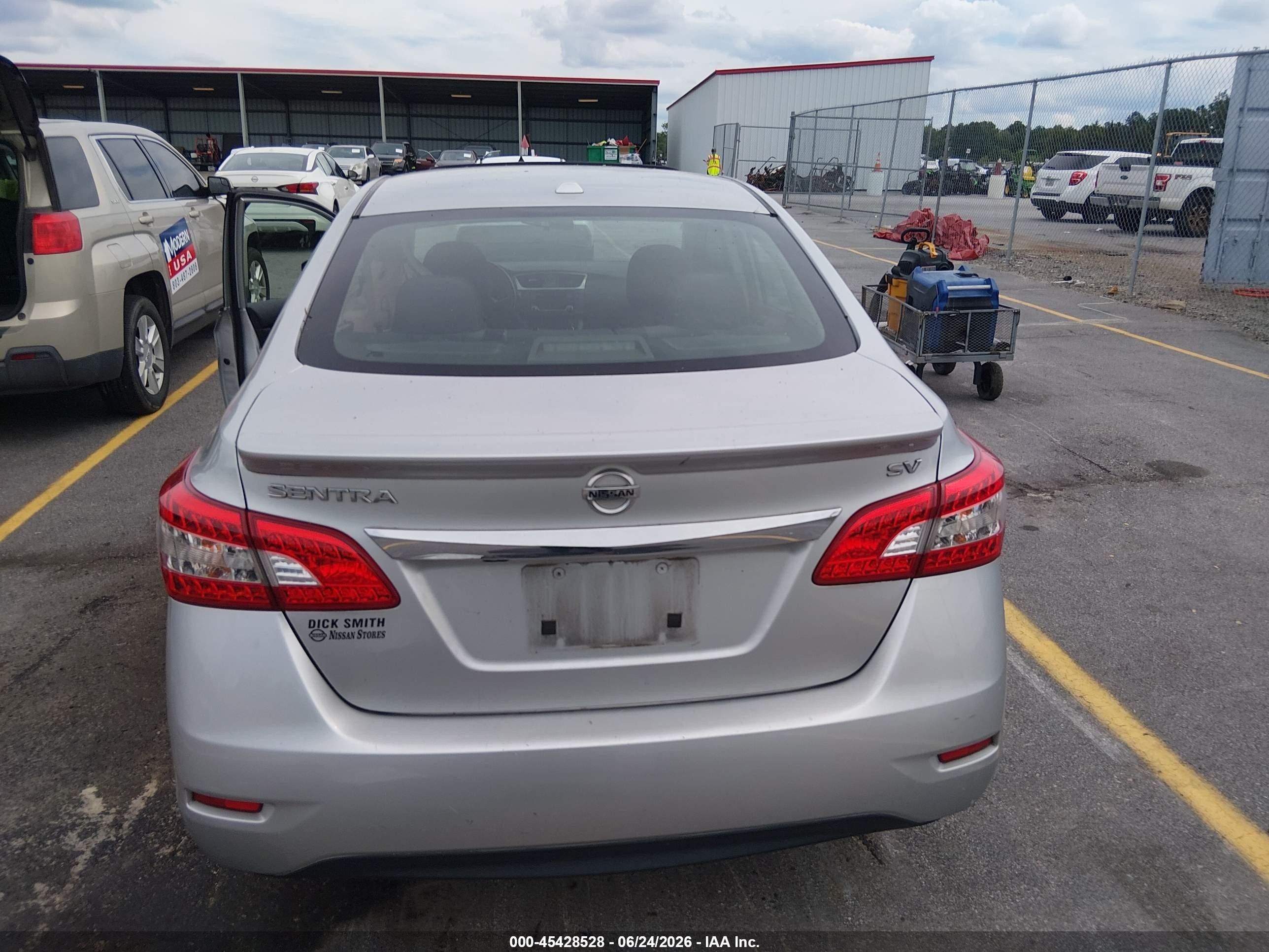 2015 Nissan Sentra Sv Silver vin: 3N1AB7AP5FY355864