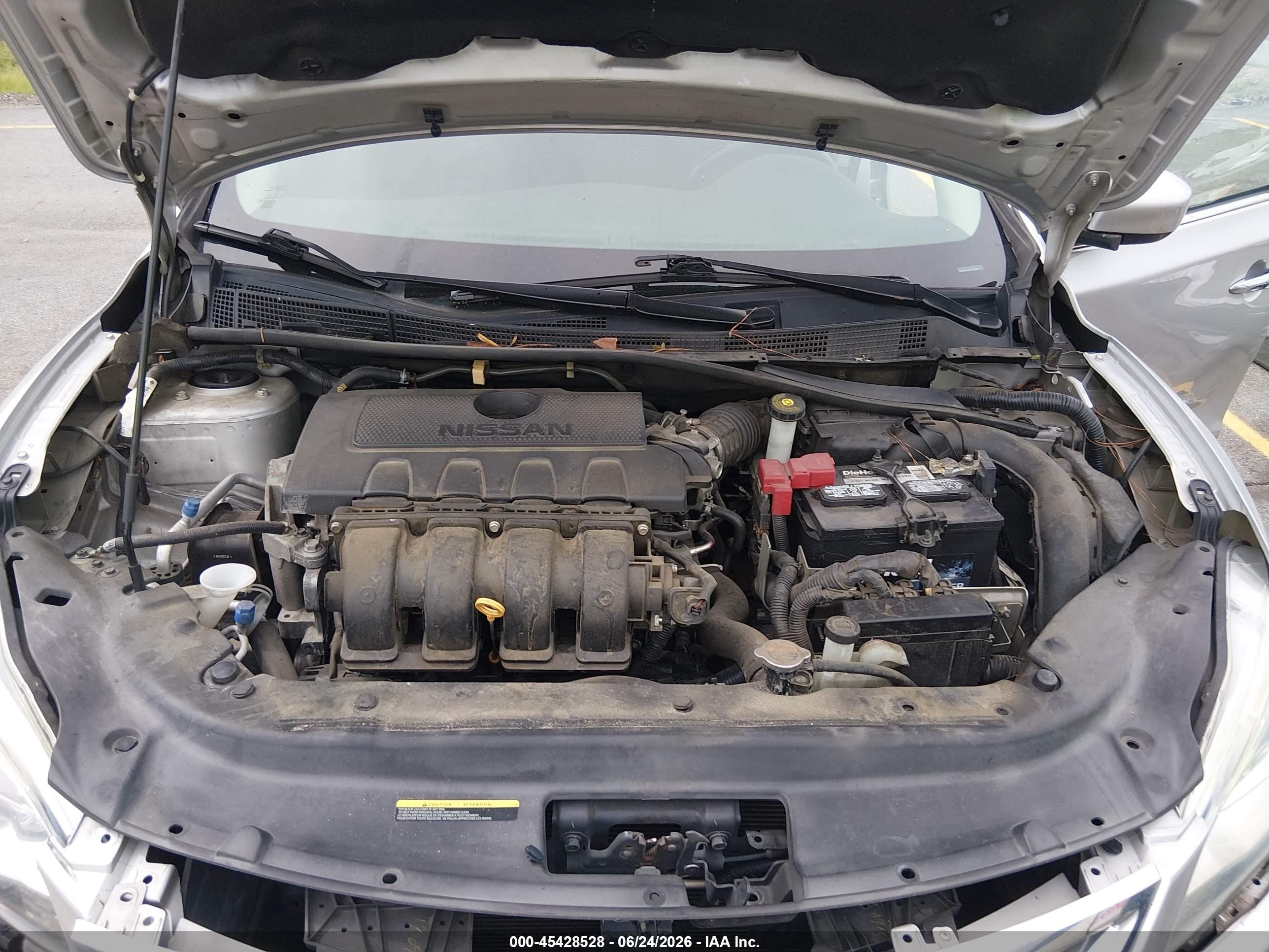 2015 Nissan Sentra Sv Silver vin: 3N1AB7AP5FY355864