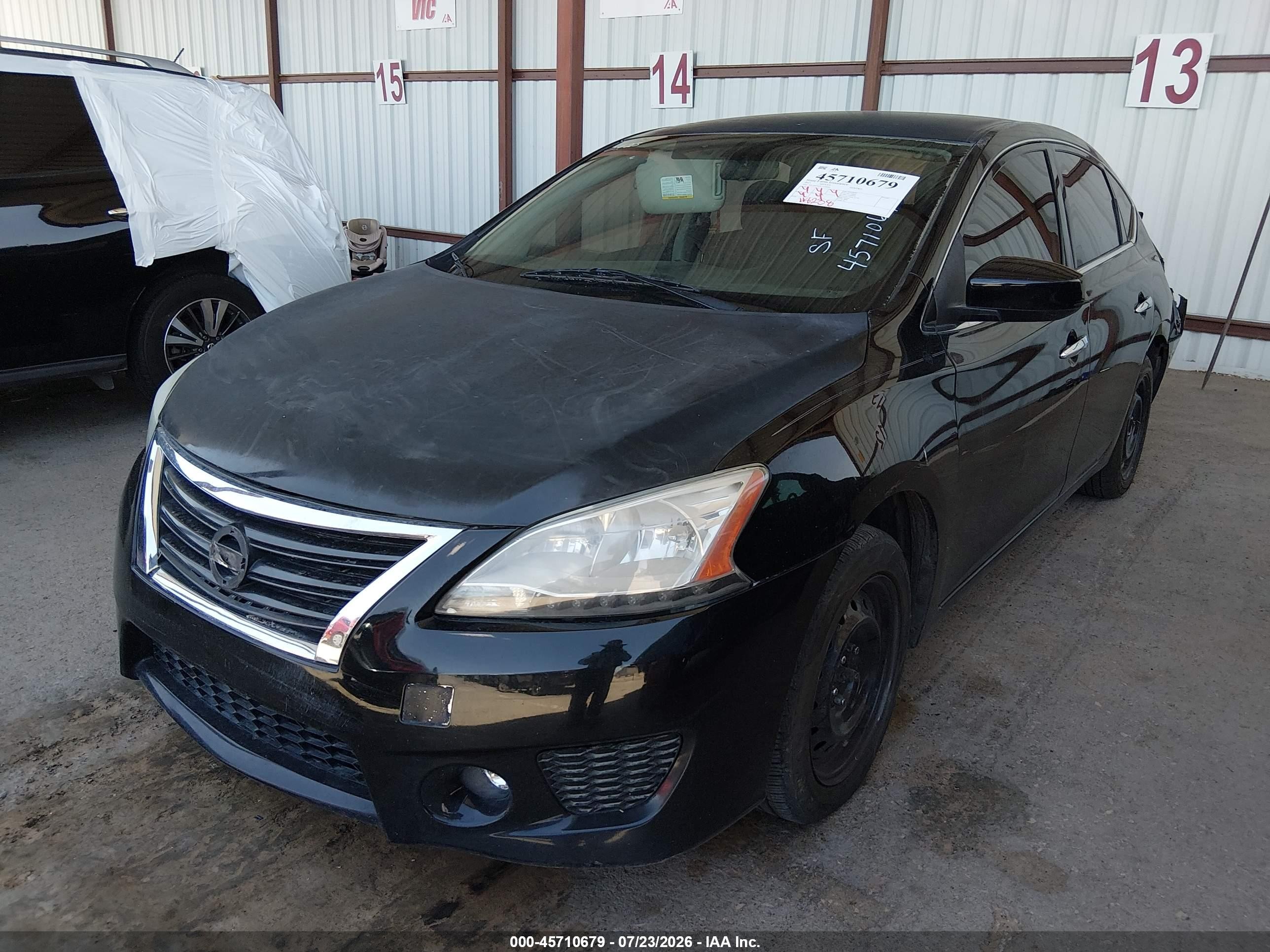 2015 Nissan Sentra S Black vin: 3N1AB7AP5FY359560