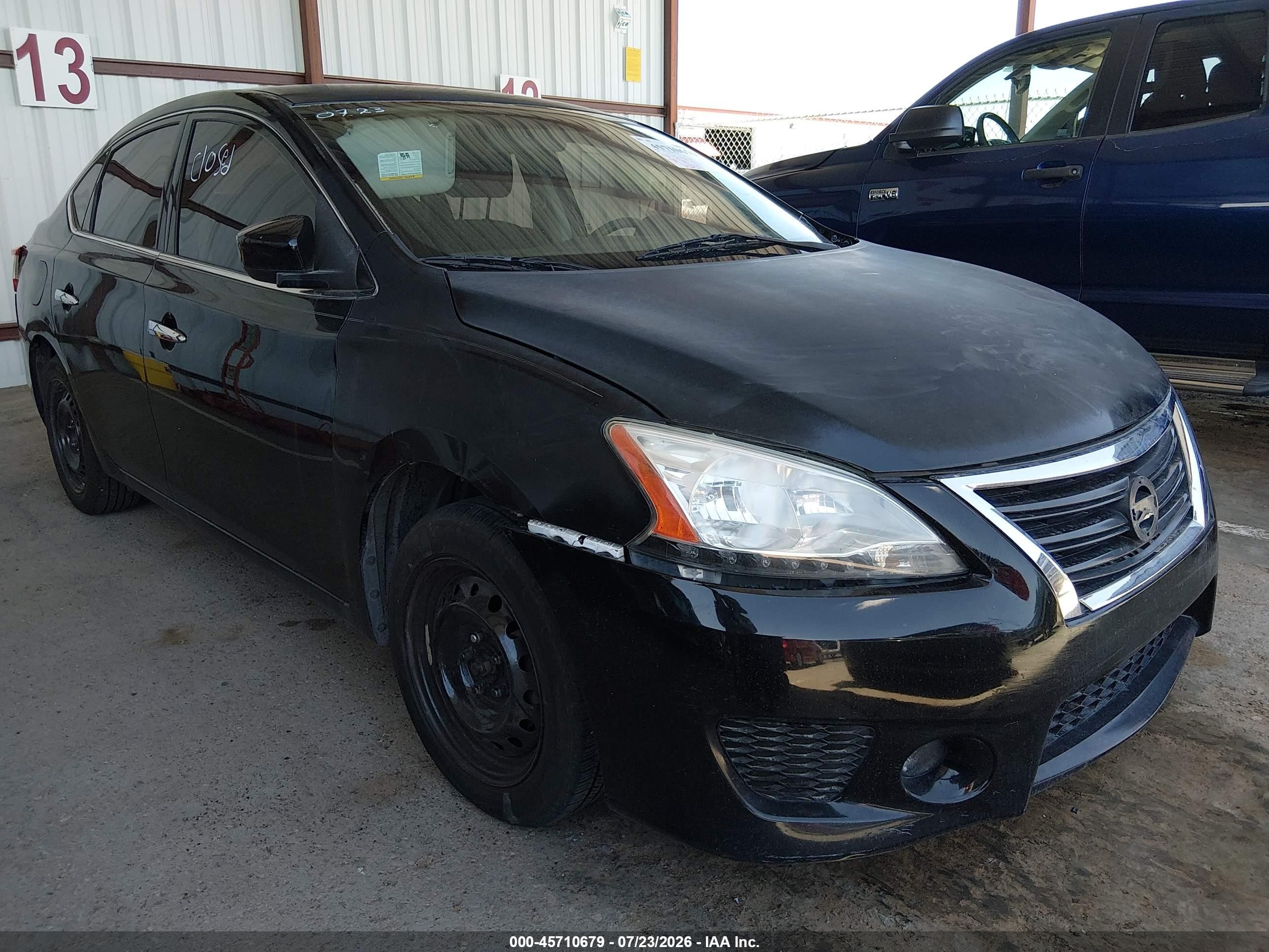2015 Nissan Sentra S Black vin: 3N1AB7AP5FY359560