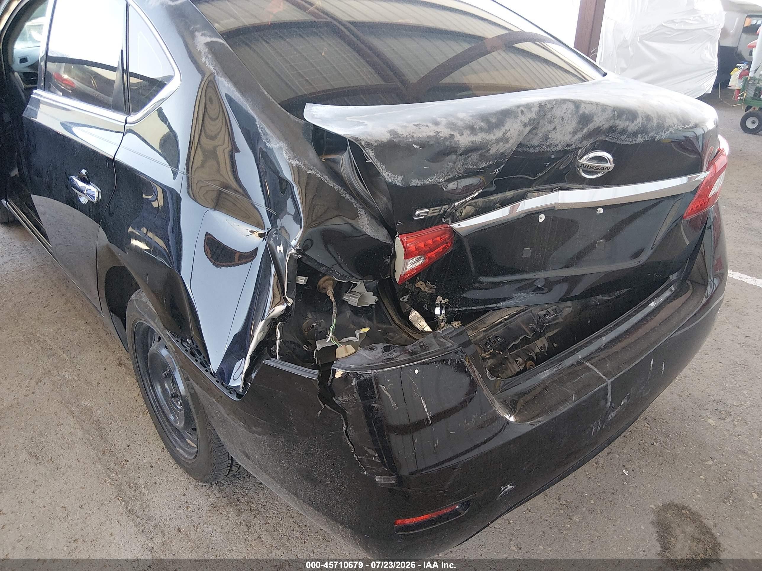2015 Nissan Sentra S Black vin: 3N1AB7AP5FY359560
