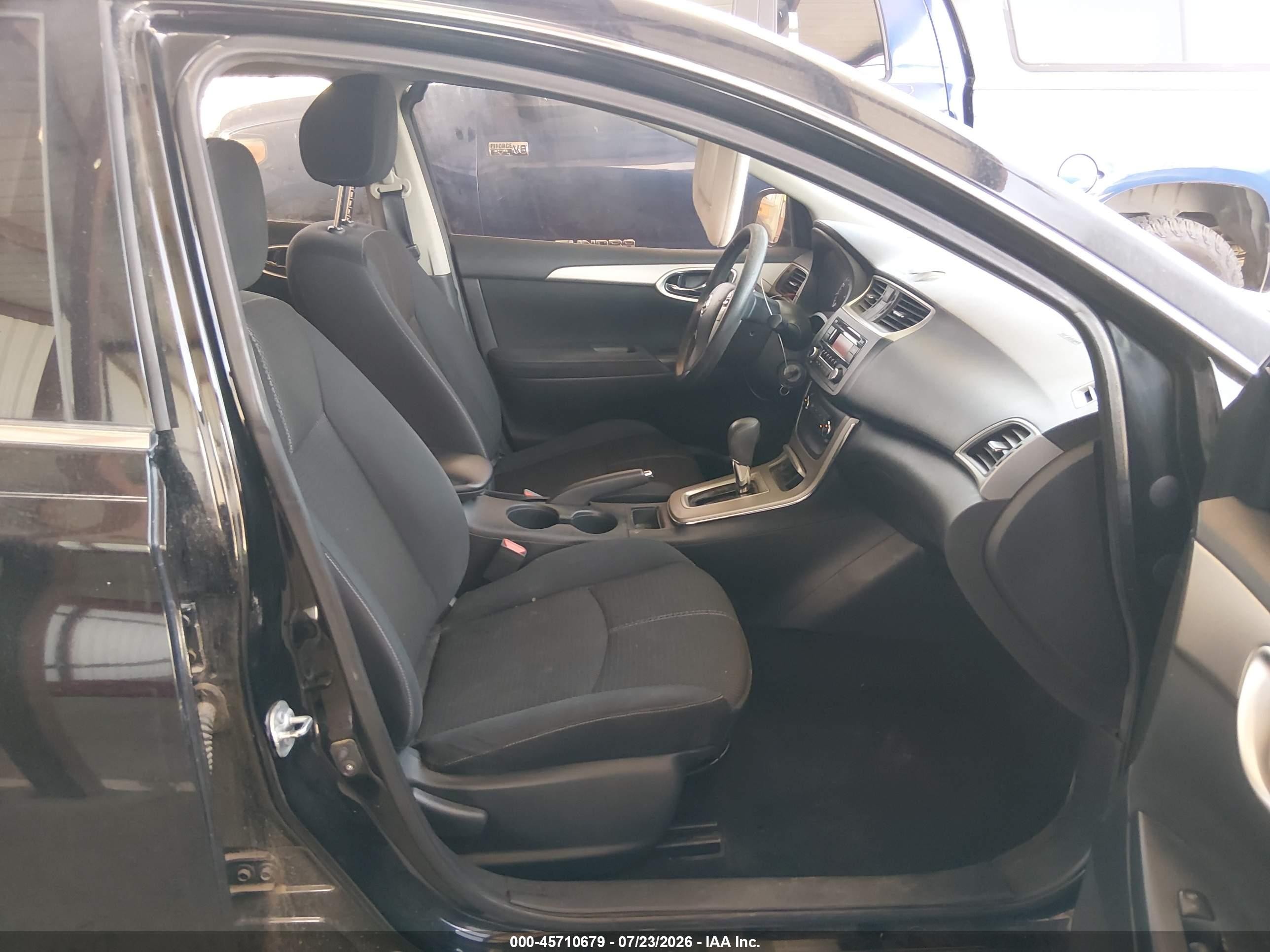 2015 Nissan Sentra S Black vin: 3N1AB7AP5FY359560