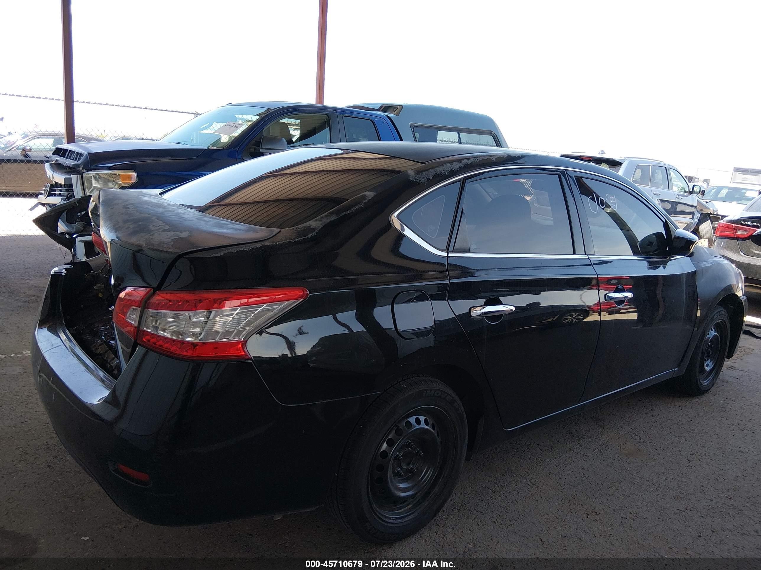 2015 Nissan Sentra S Black vin: 3N1AB7AP5FY359560