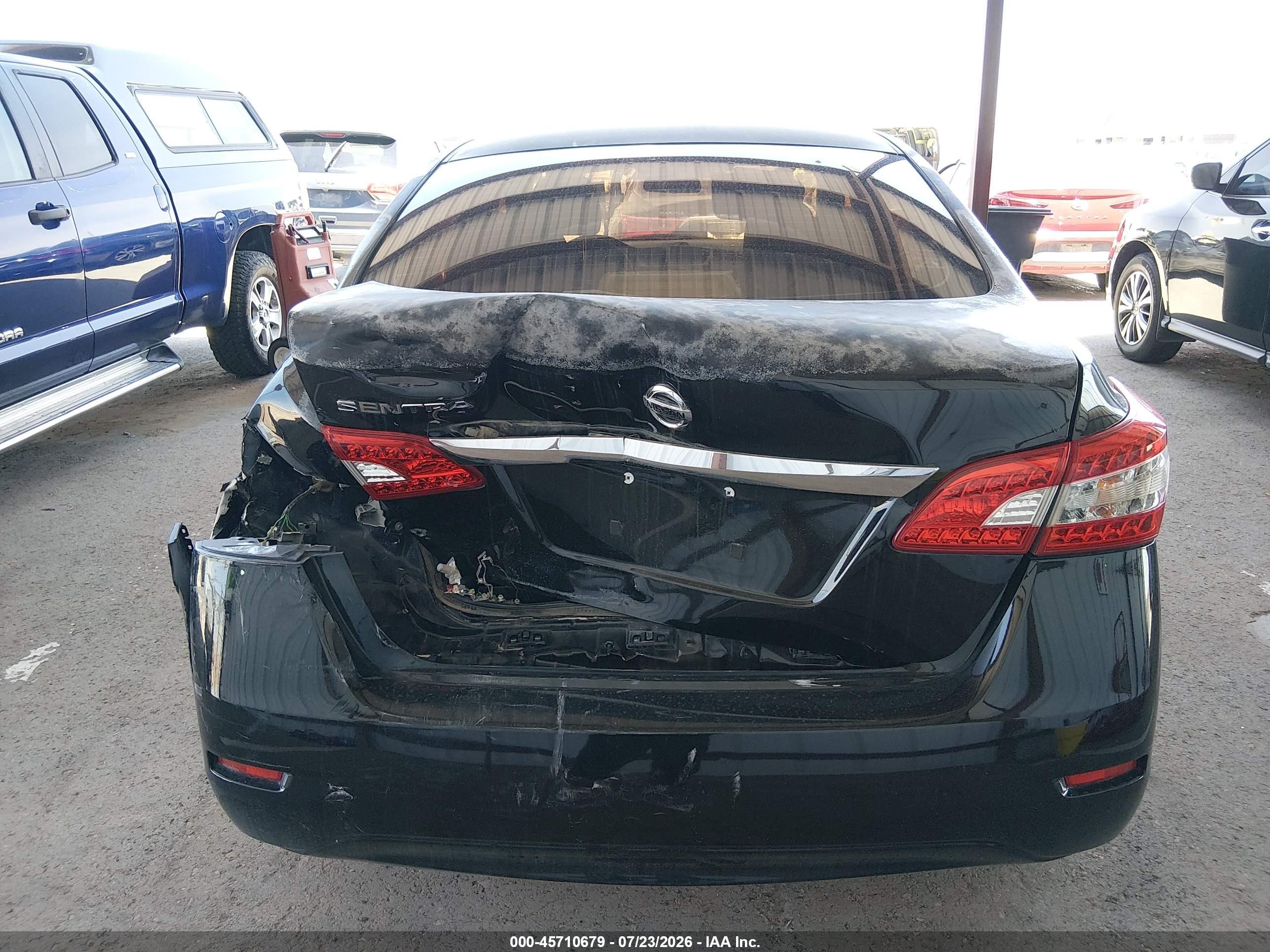 2015 Nissan Sentra S Black vin: 3N1AB7AP5FY359560