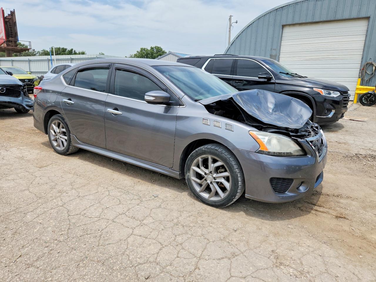 2015 Nissan Sentra Sr Gray vin: 3N1AB7AP5FY360045