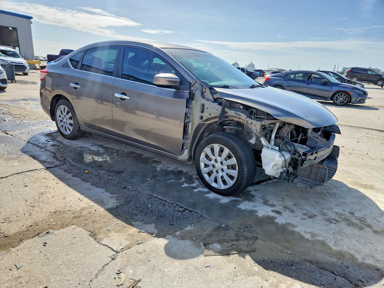 2015 Nissan Sentra Sv Silver vin: 3N1AB7AP5FY362197
