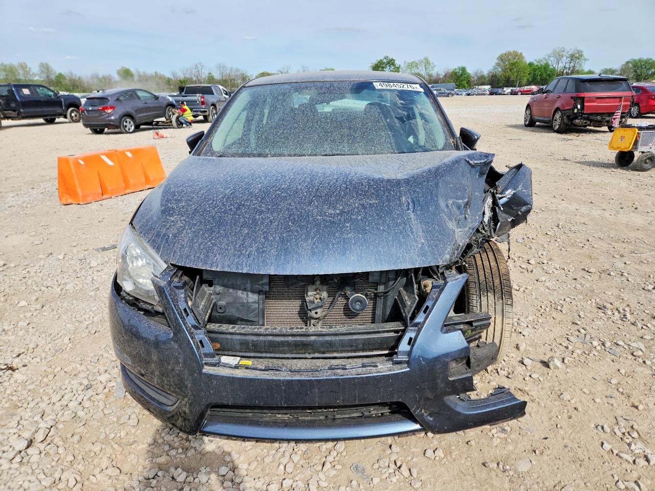 2015 Nissan Sentra Sv Blue vin: 3N1AB7AP5FY364810
