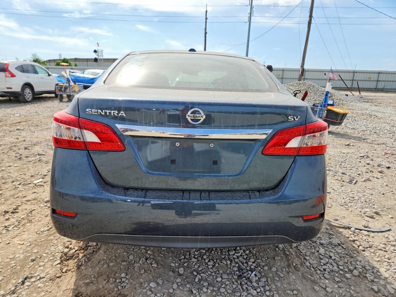 2015 Nissan Sentra Sv Blue vin: 3N1AB7AP5FY364810