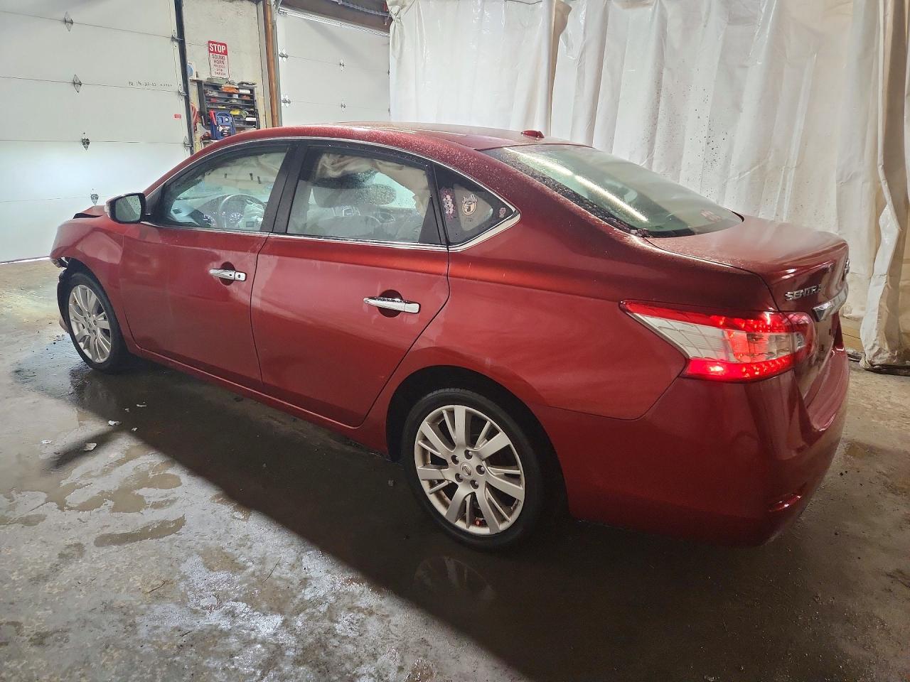 2015 Nissan Sentra S Maroon vin: 3N1AB7AP5FY368274